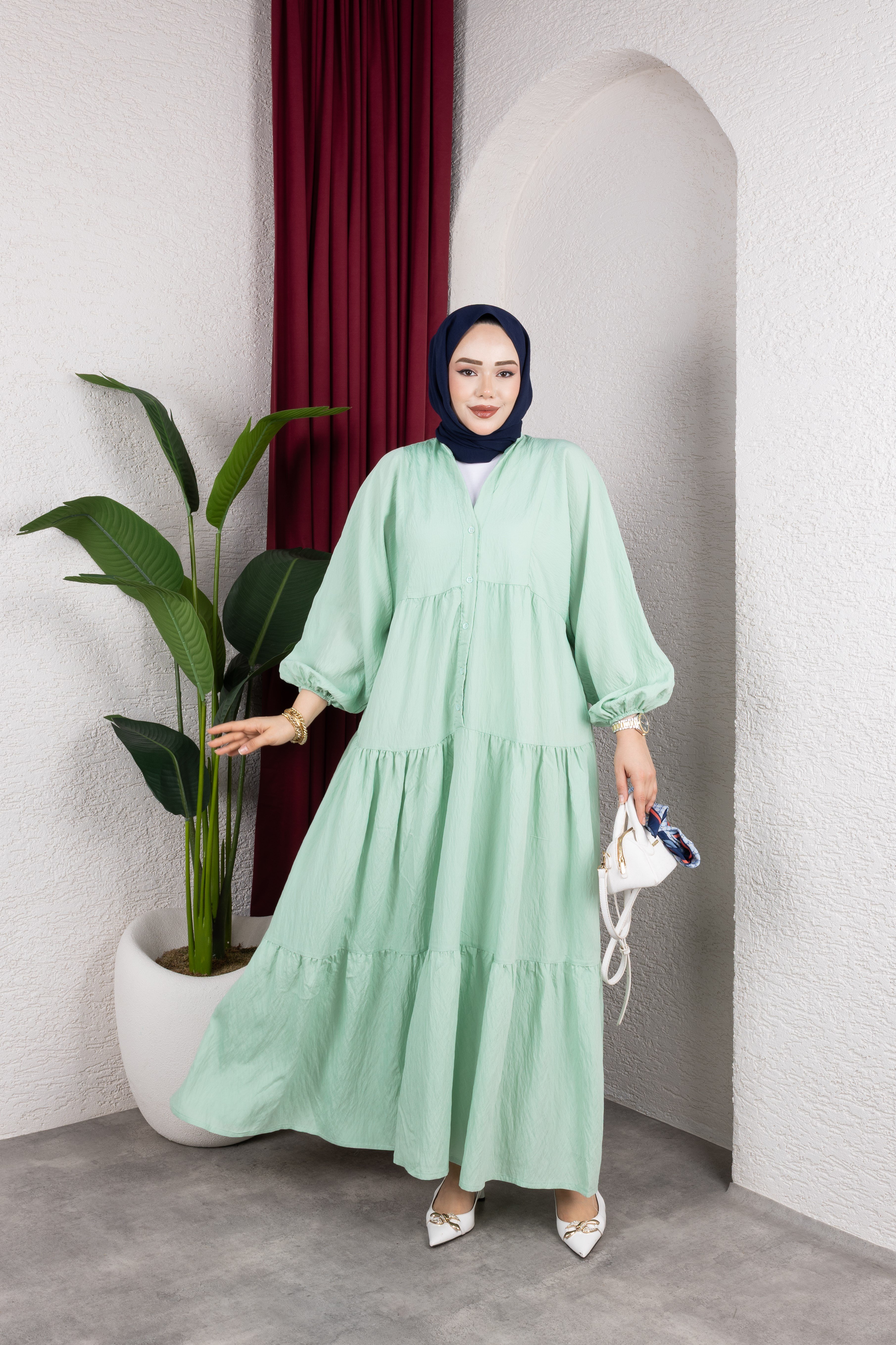 Mira Elbise | Mint Yeşili