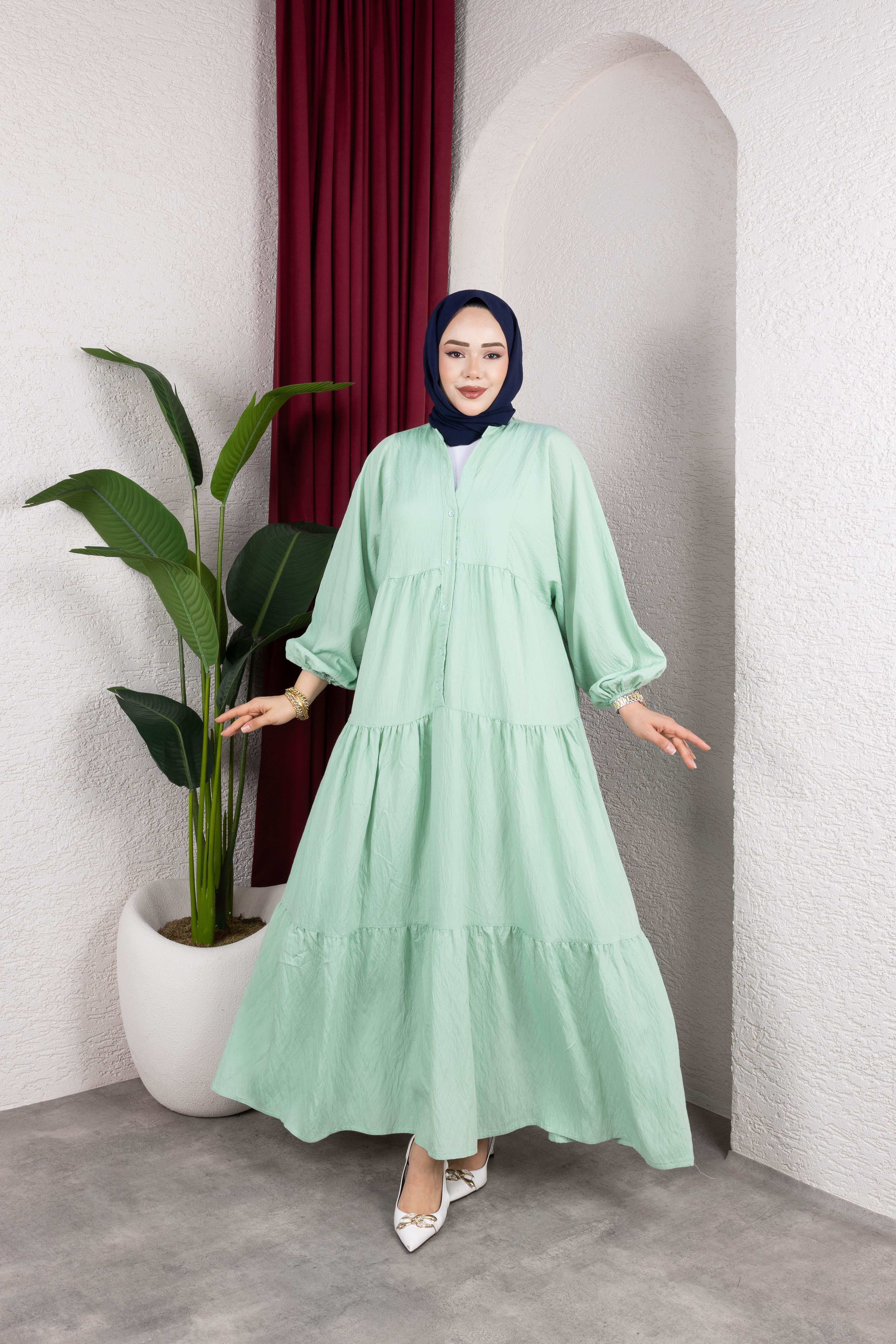 Mira Elbise | Mint Yeşili