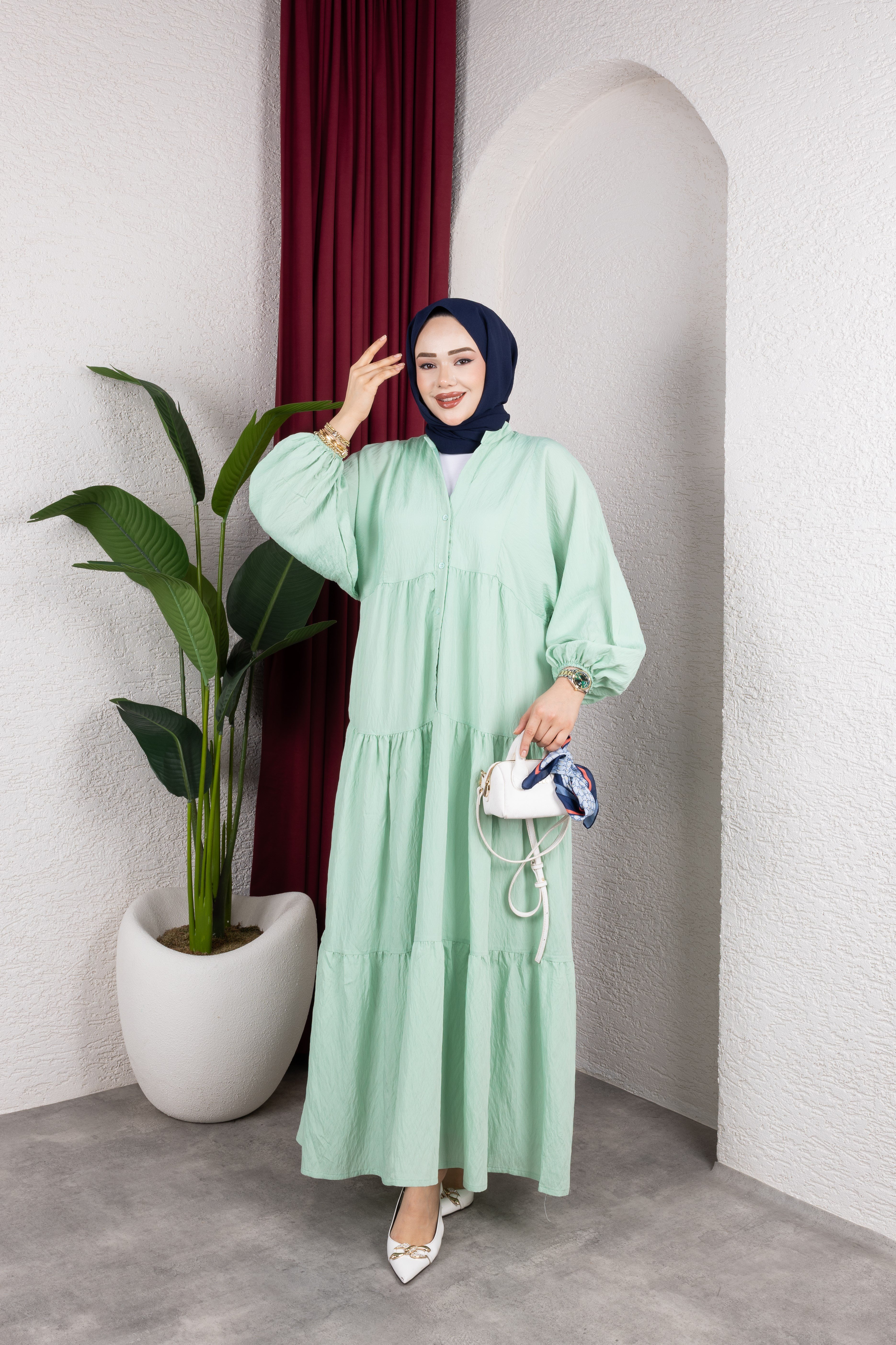 Mira Elbise | Mint Yeşili