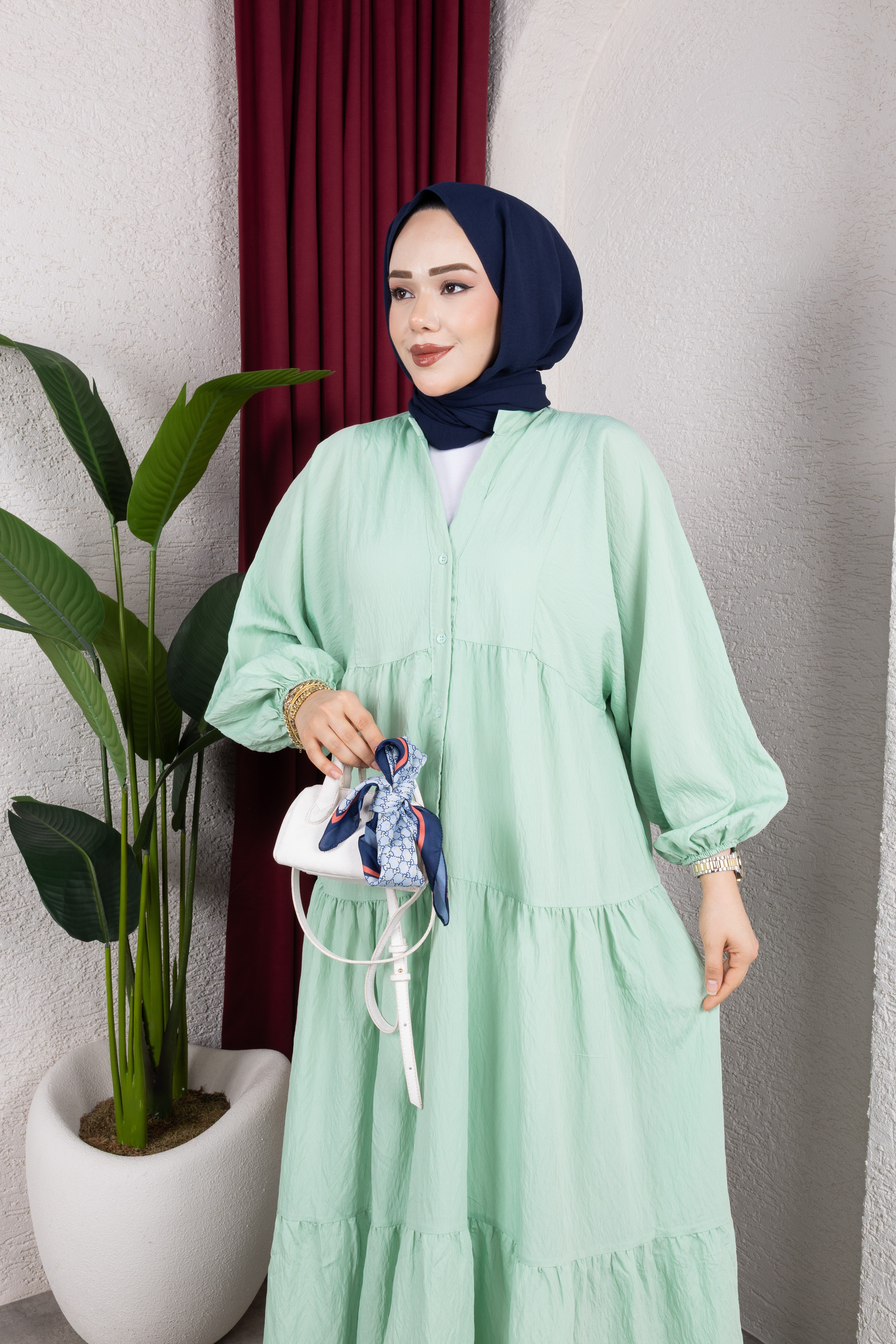 Mira Elbise | Mint Yeşili