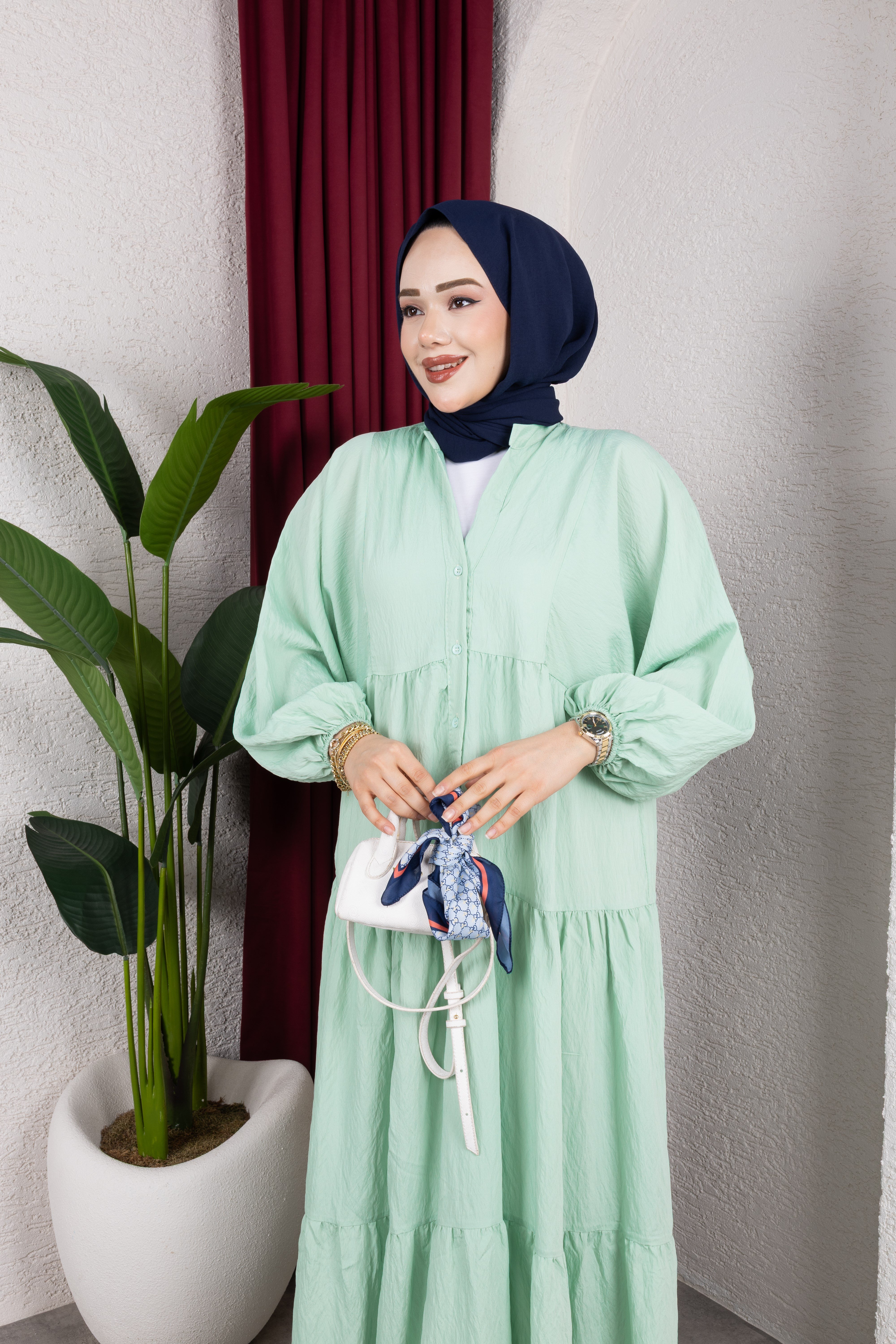 Mira Elbise | Mint Yeşili
