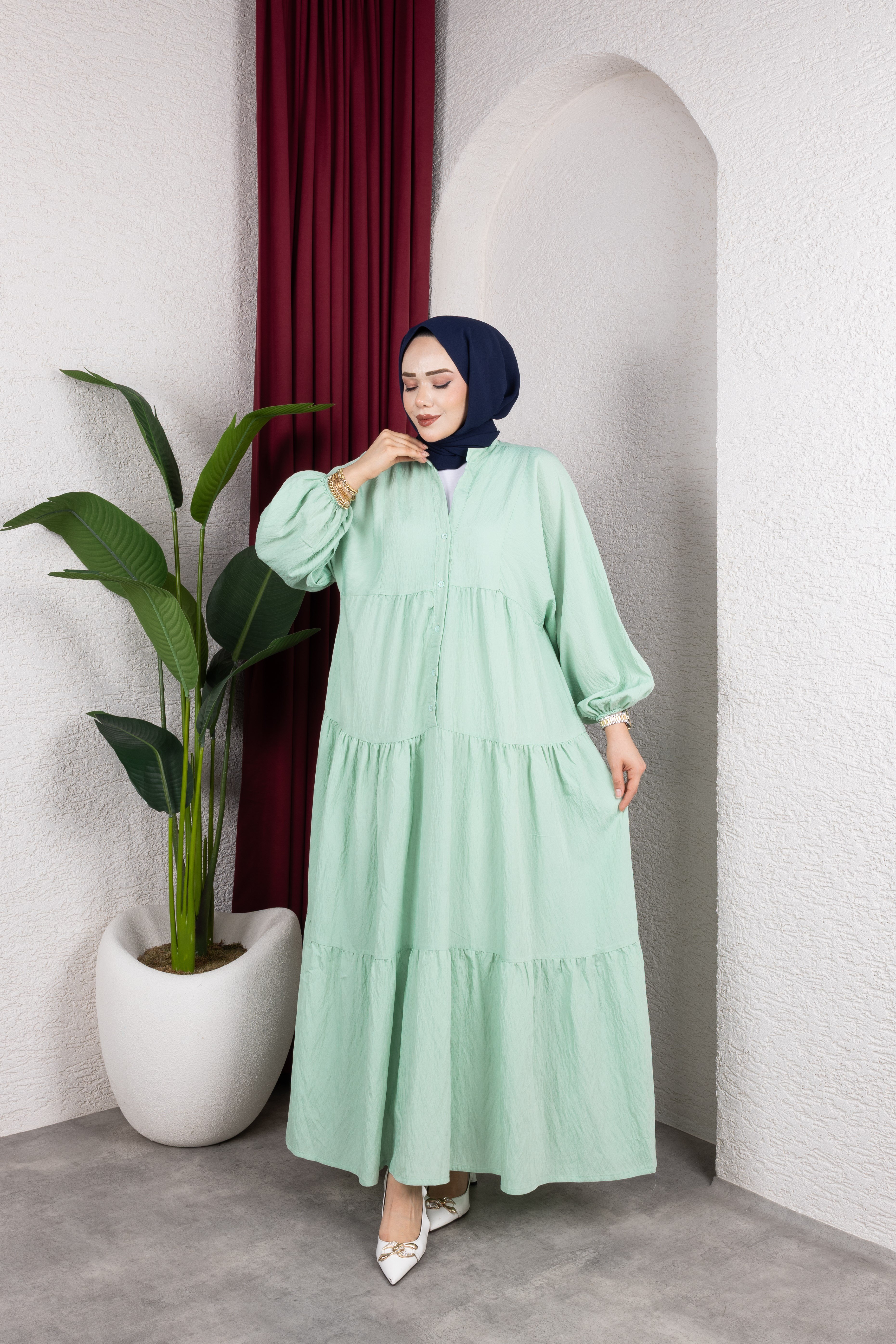 Mira Elbise | Mint Yeşili