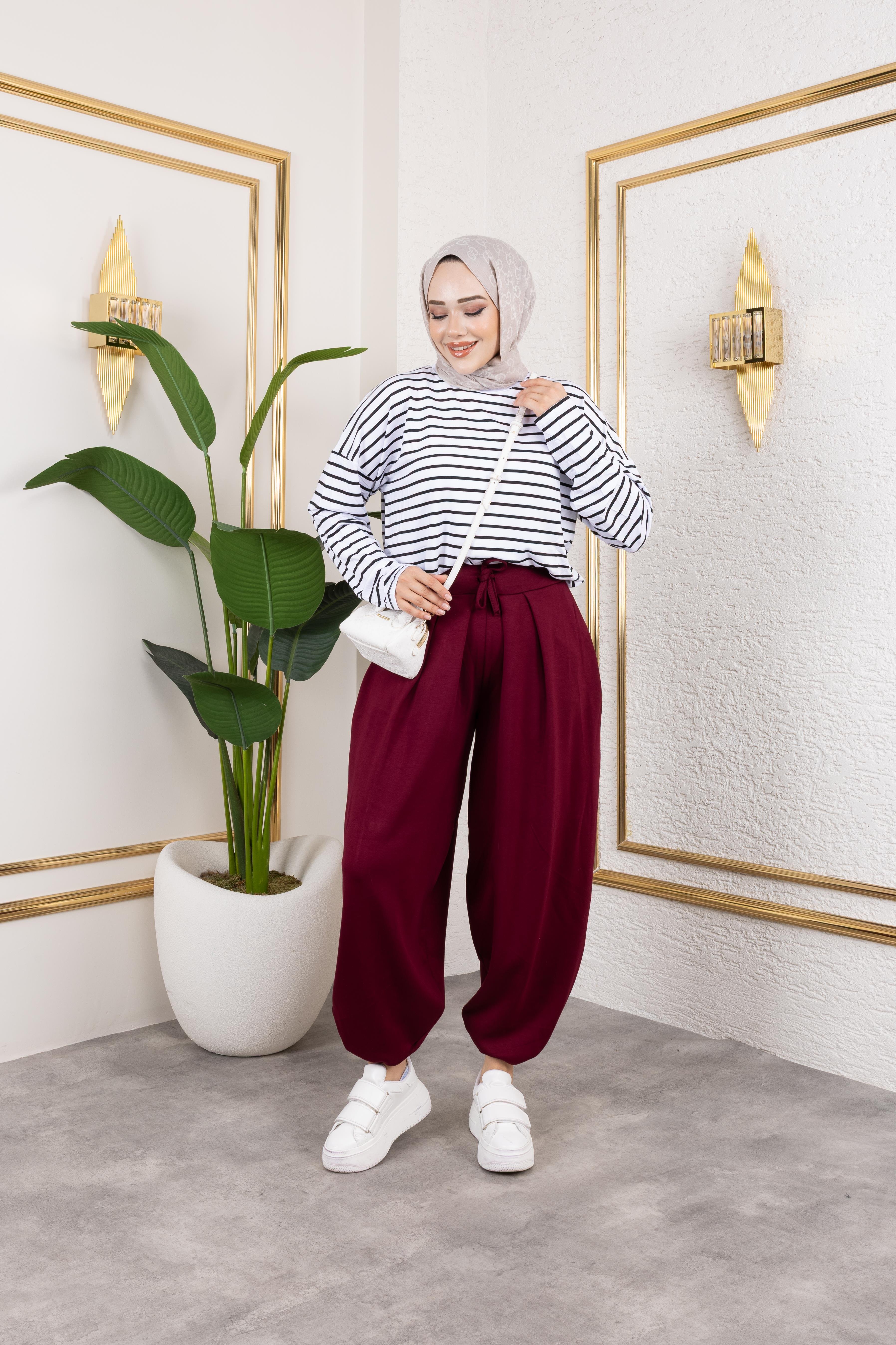 Oysho Şalvar Pantolon Bordo