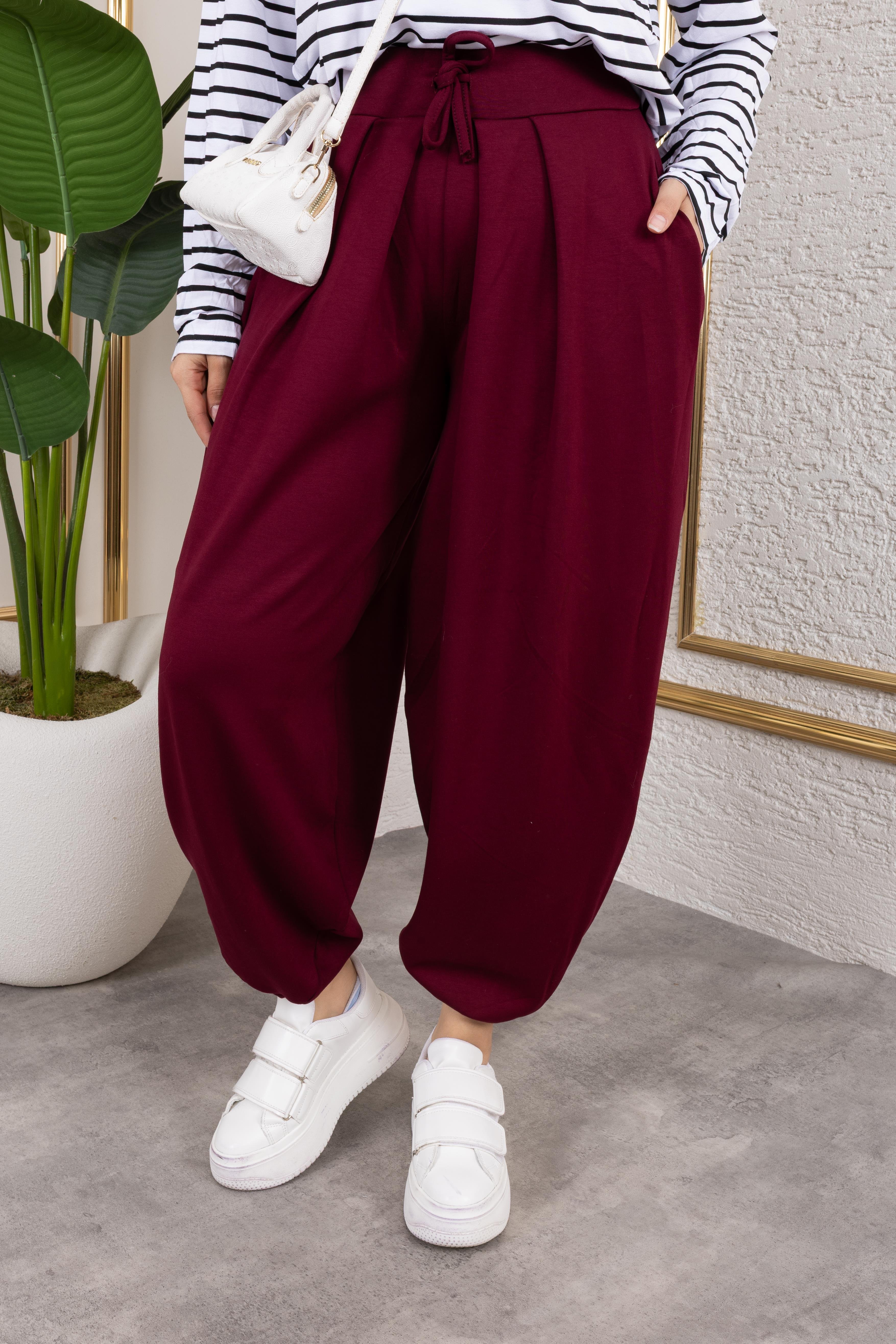 Oysho Şalvar Pantolon Bordo