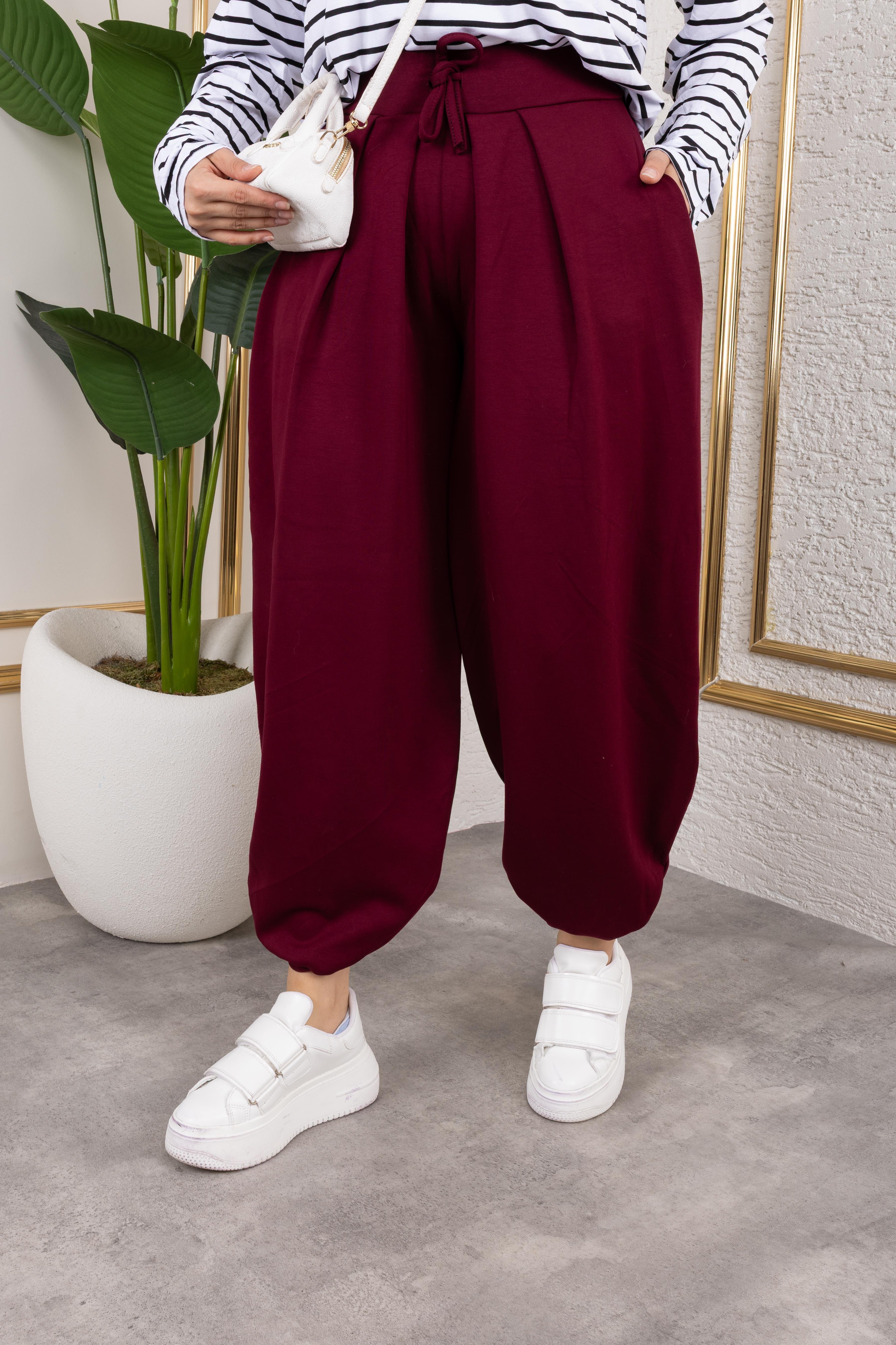 Oysho Şalvar Pantolon Bordo