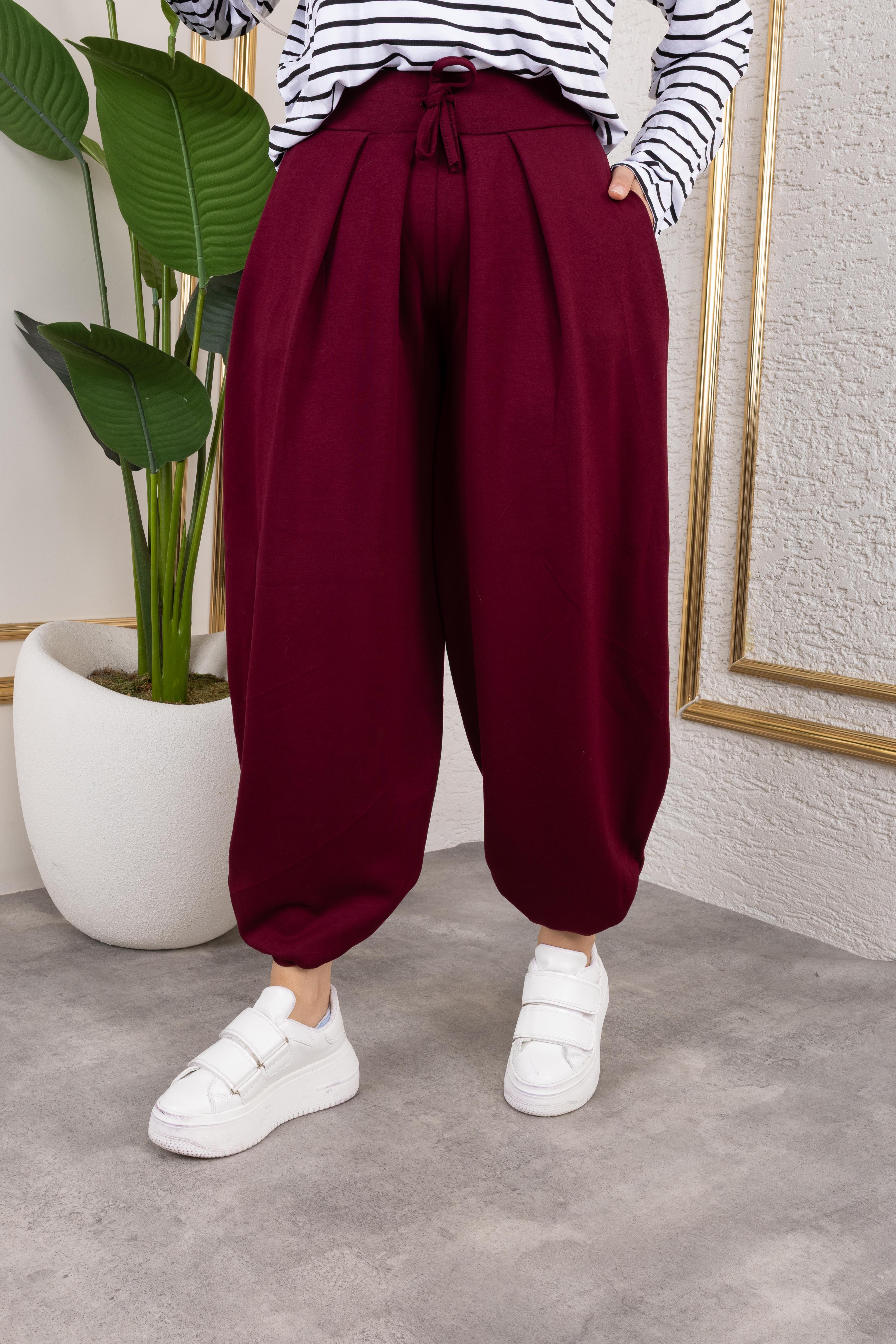Oysho Şalvar Pantolon Bordo