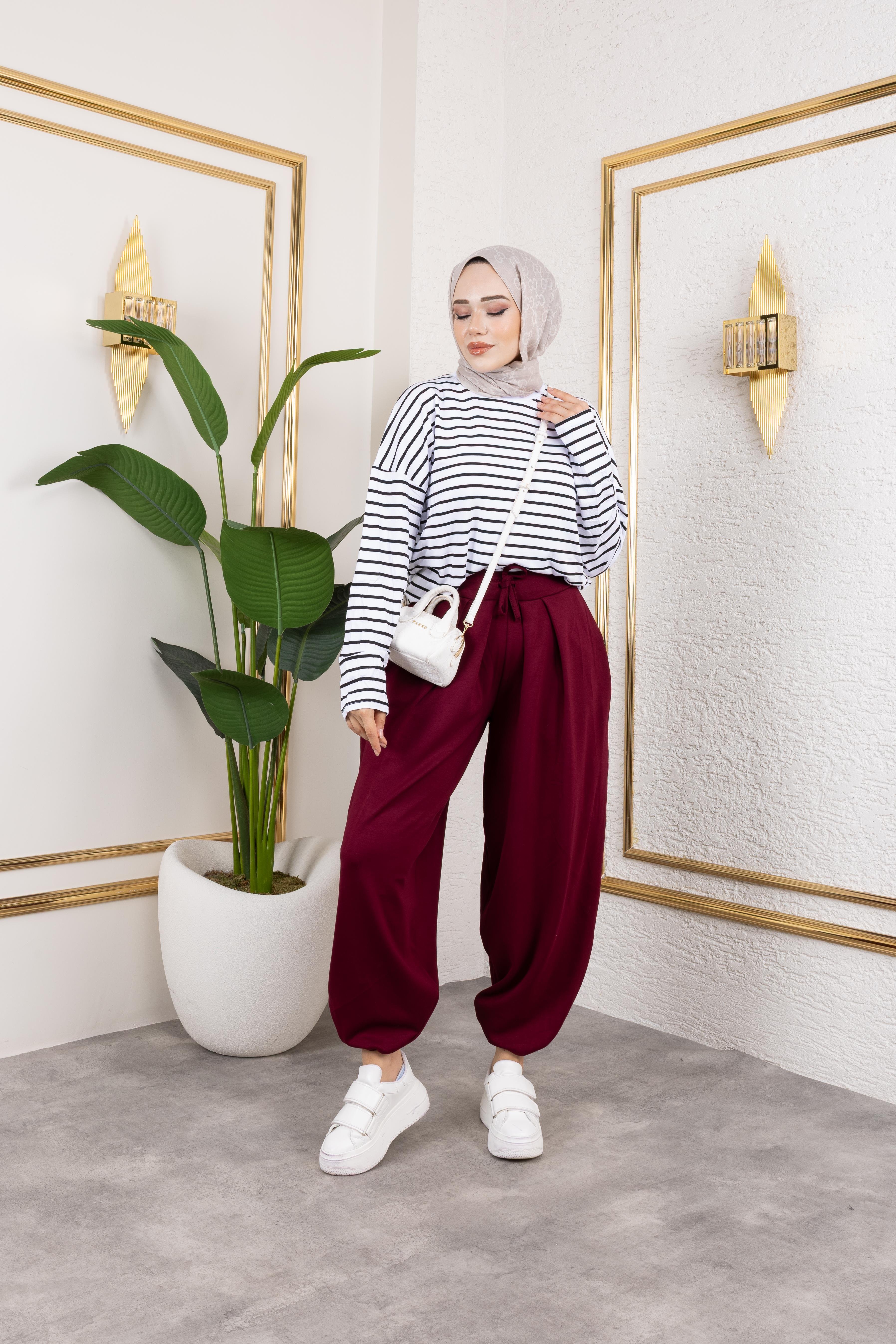 Oysho Şalvar Pantolon Bordo