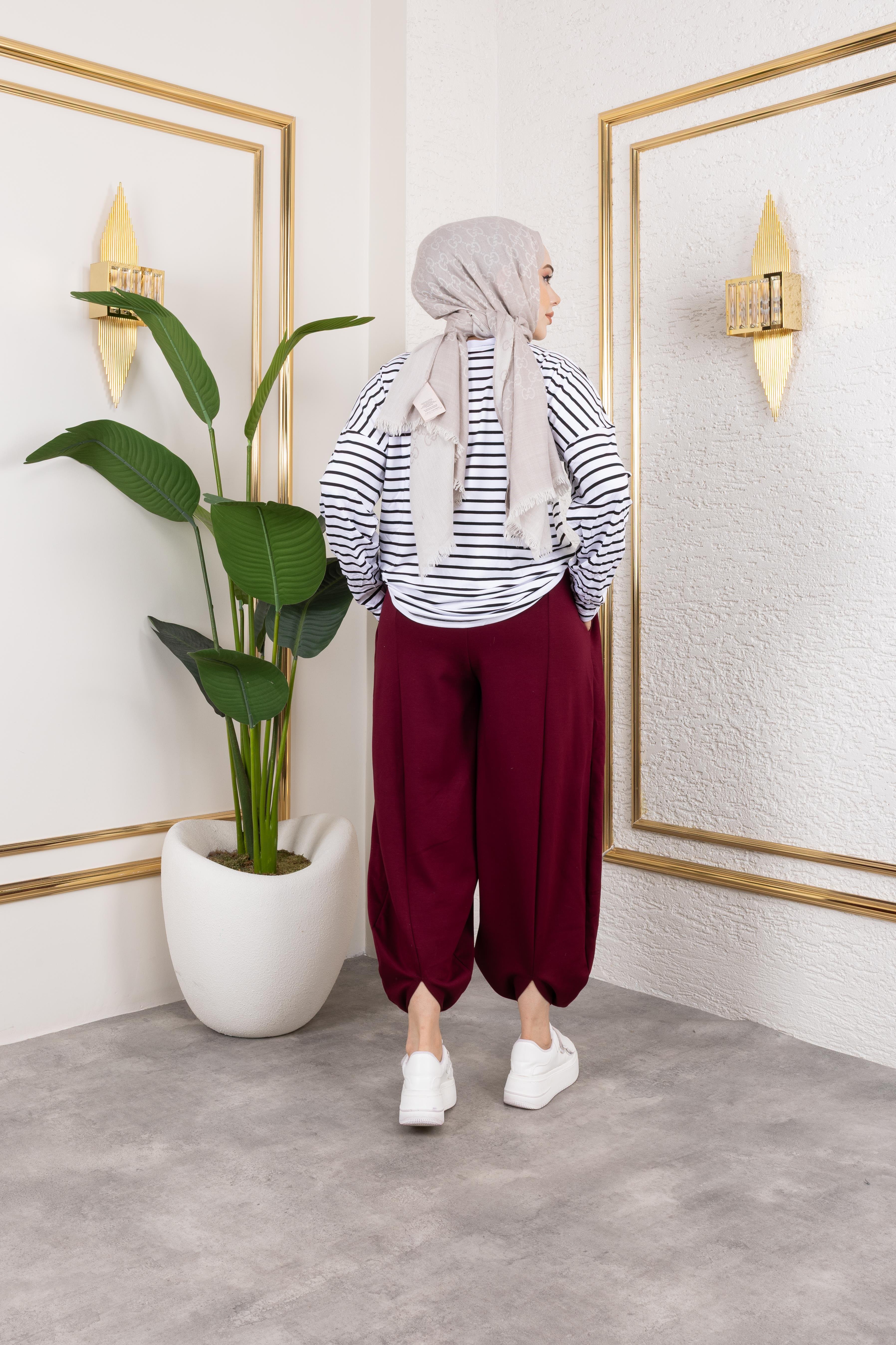 Oysho Şalvar Pantolon Bordo