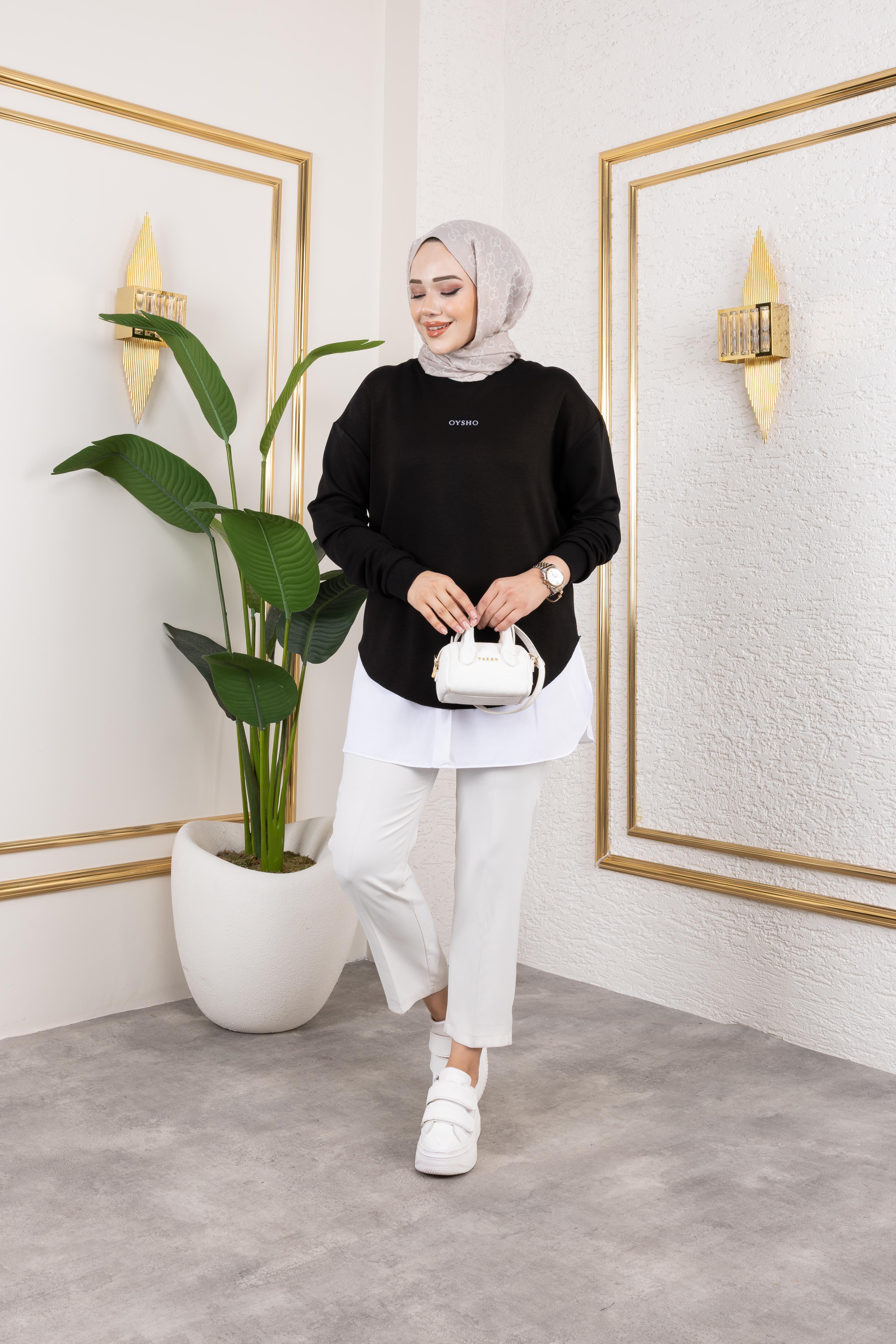 Oysho Sweat Modal Kumaş Siyah