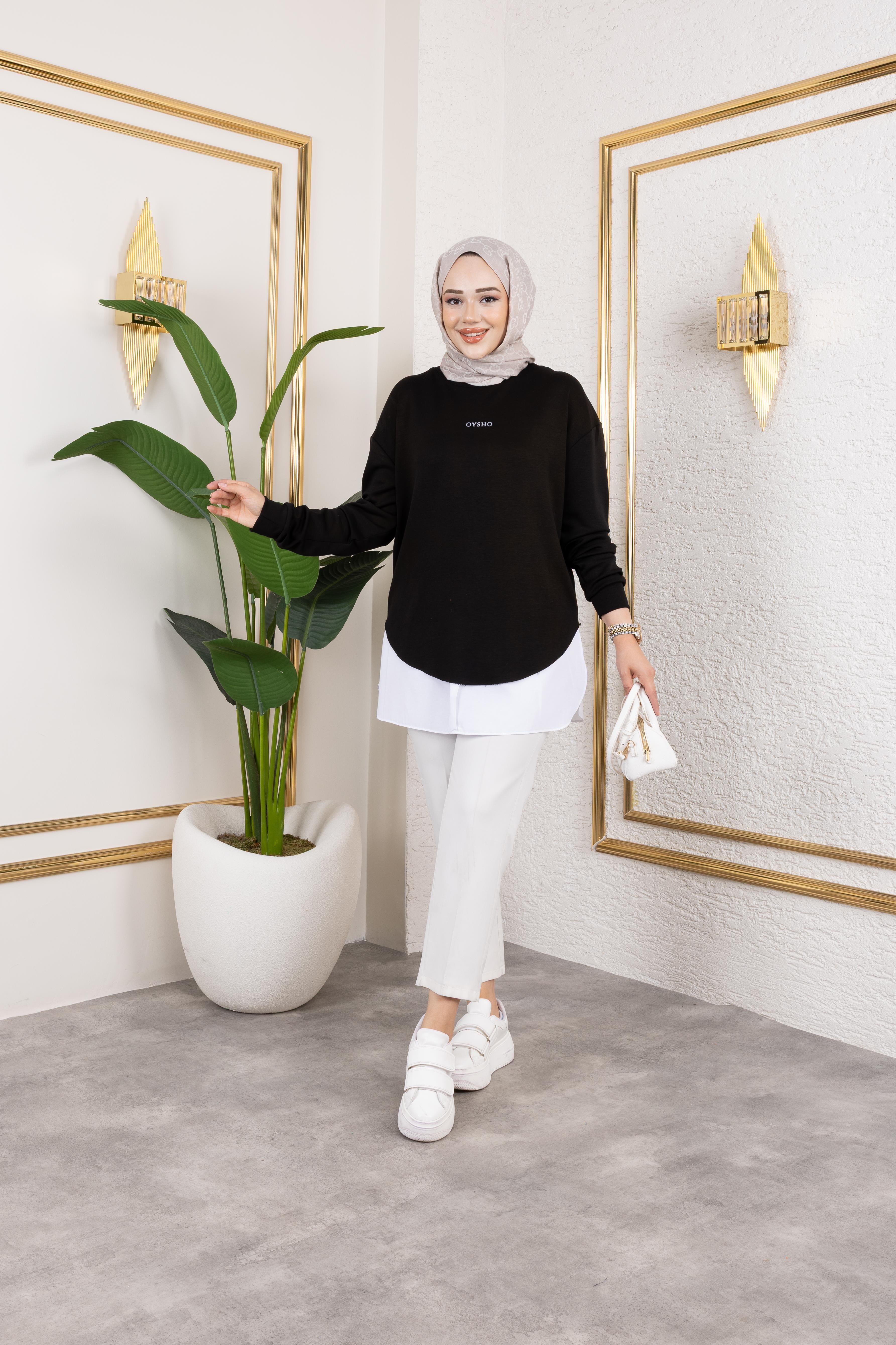 Oysho Sweat Modal Kumaş Siyah