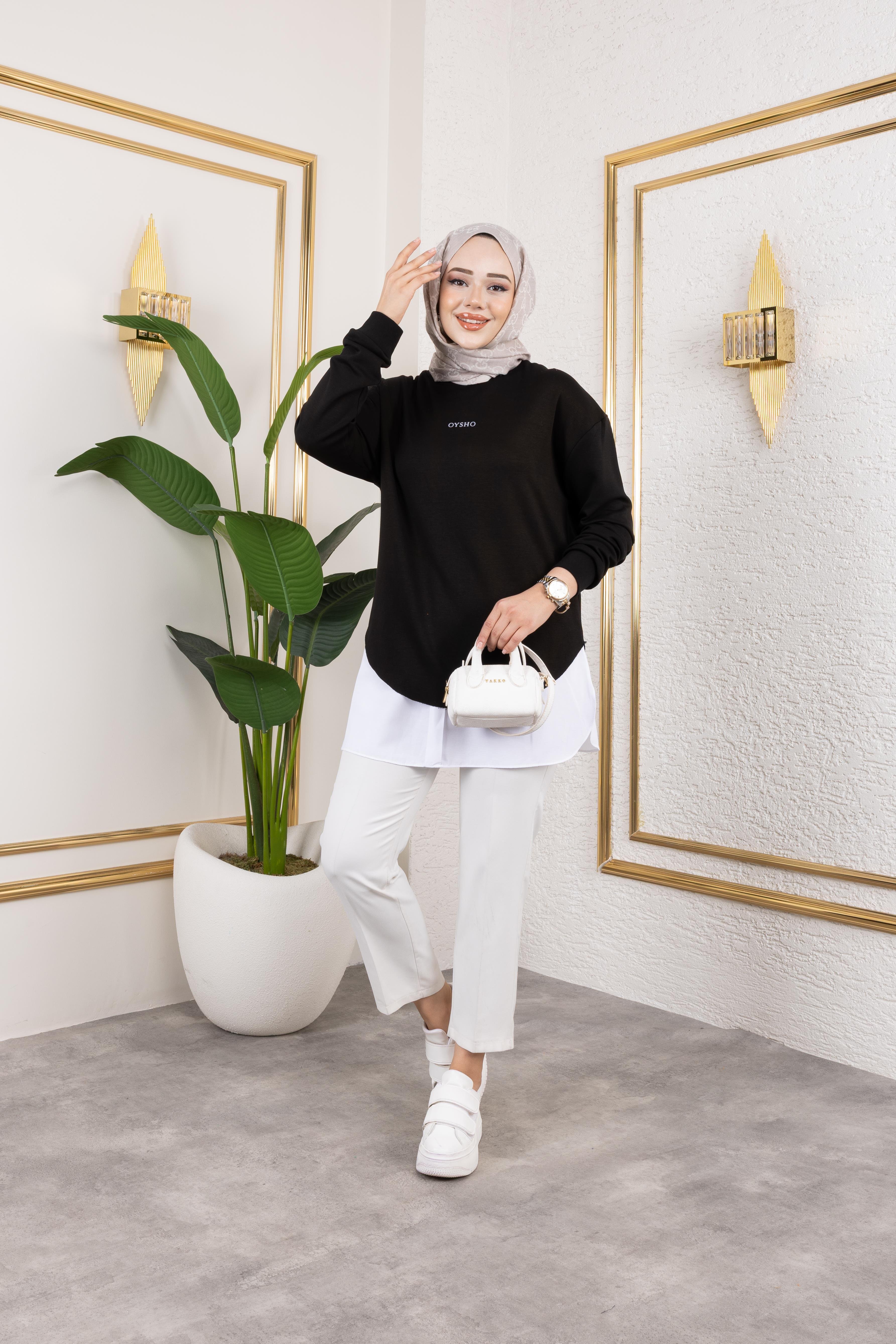 Oysho Sweat Modal Kumaş Siyah