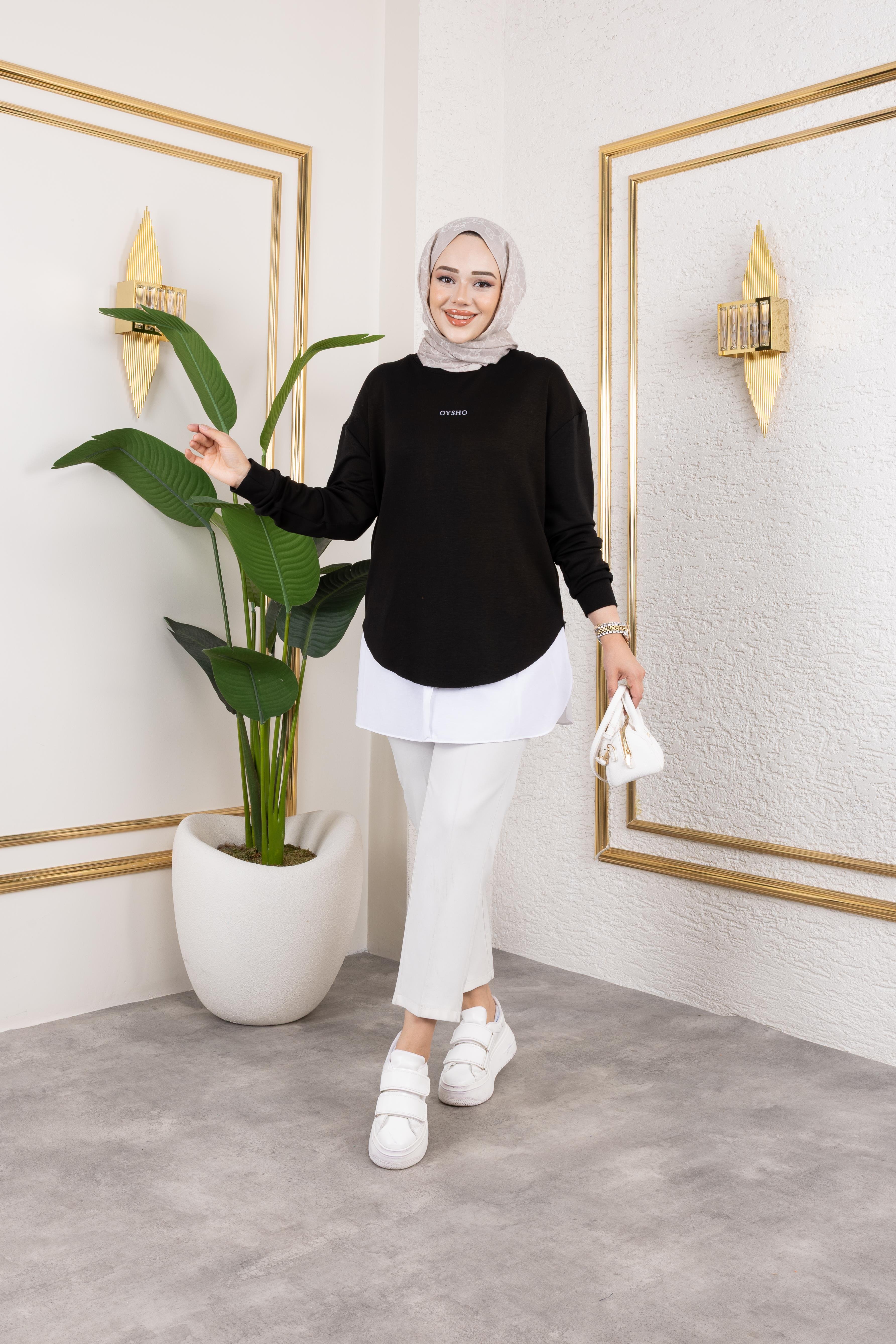 Oysho Sweat Modal Kumaş Siyah
