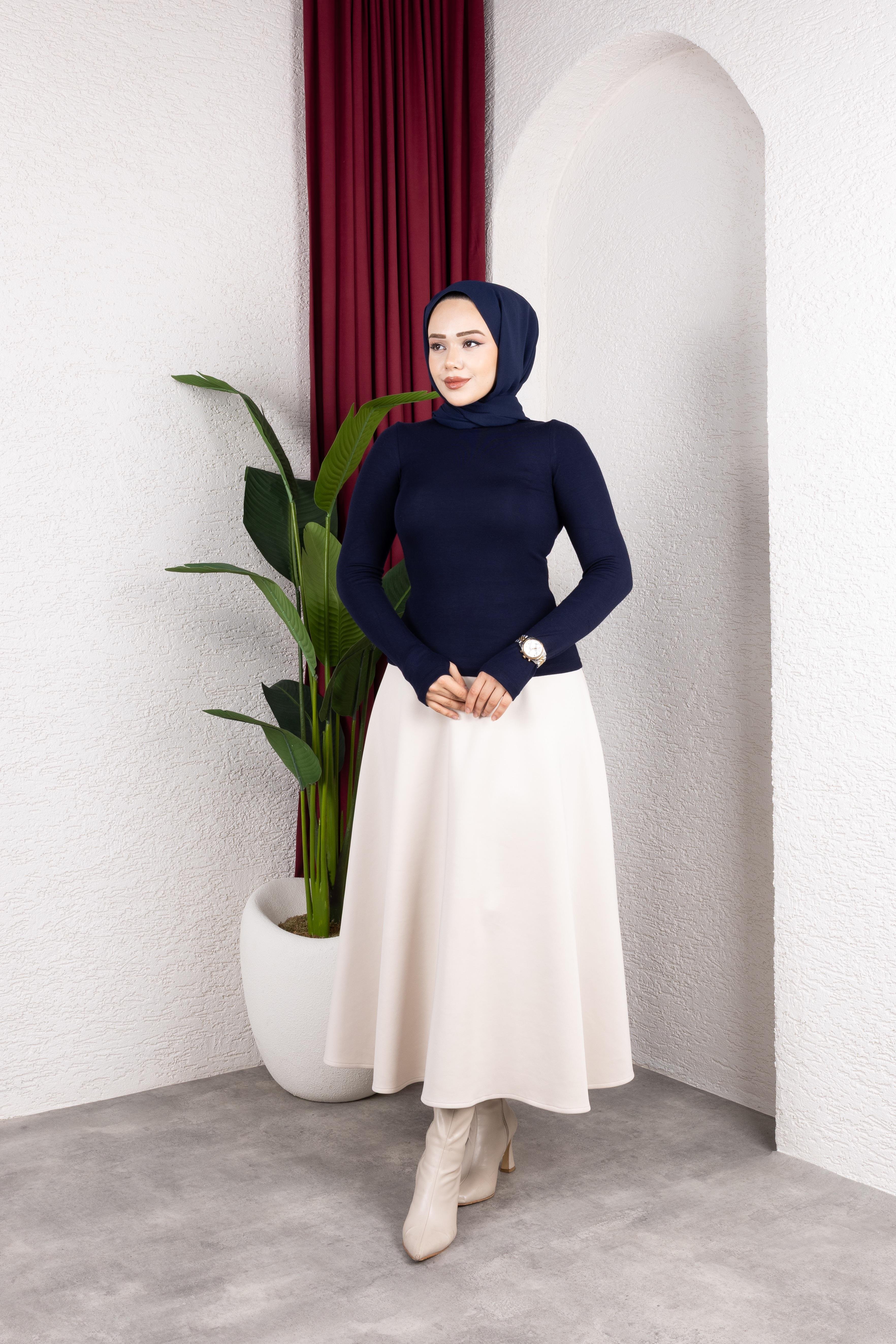 Parmak Geçmeli Body | Lacivert
