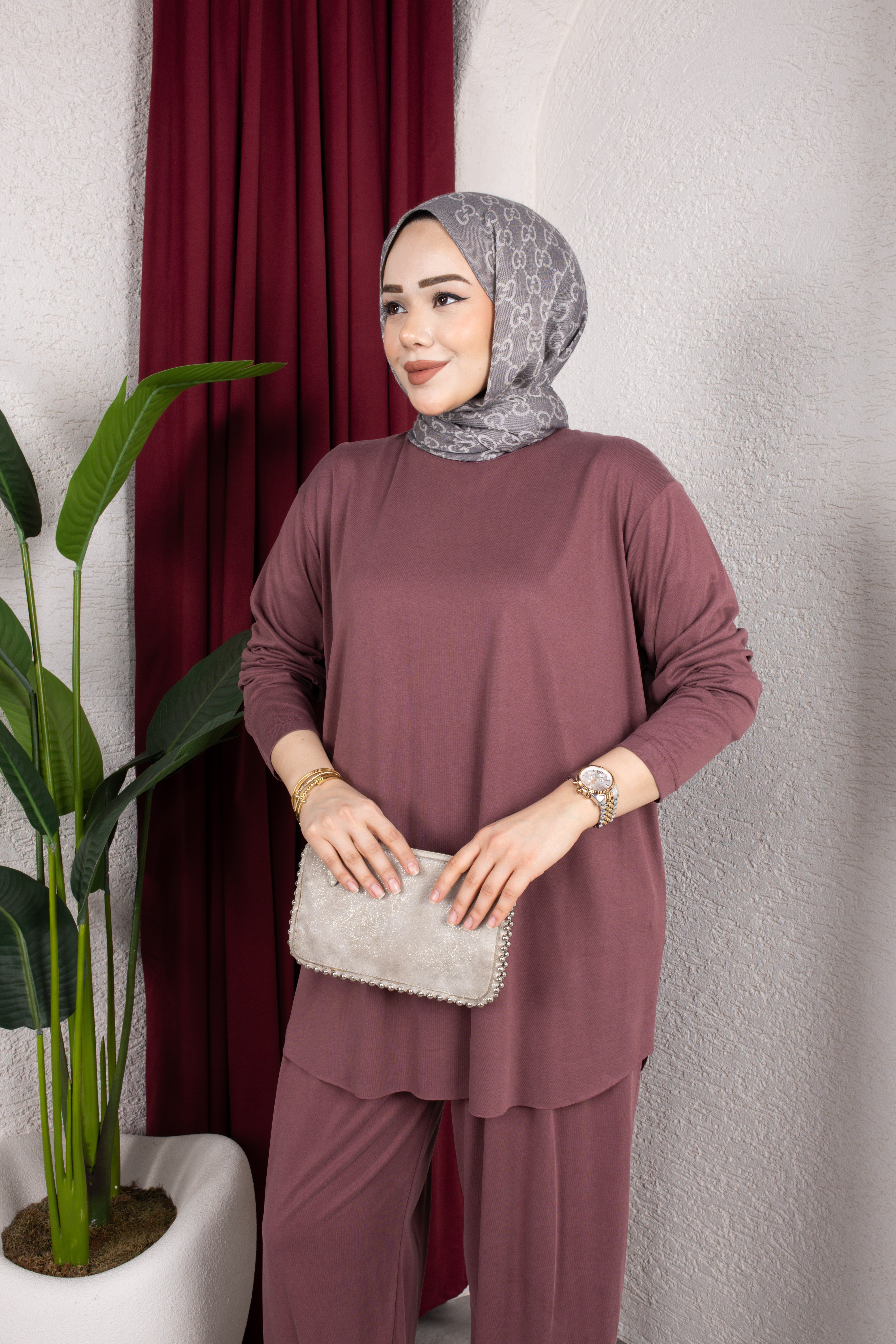 Şalvar Takım | Mürdüm