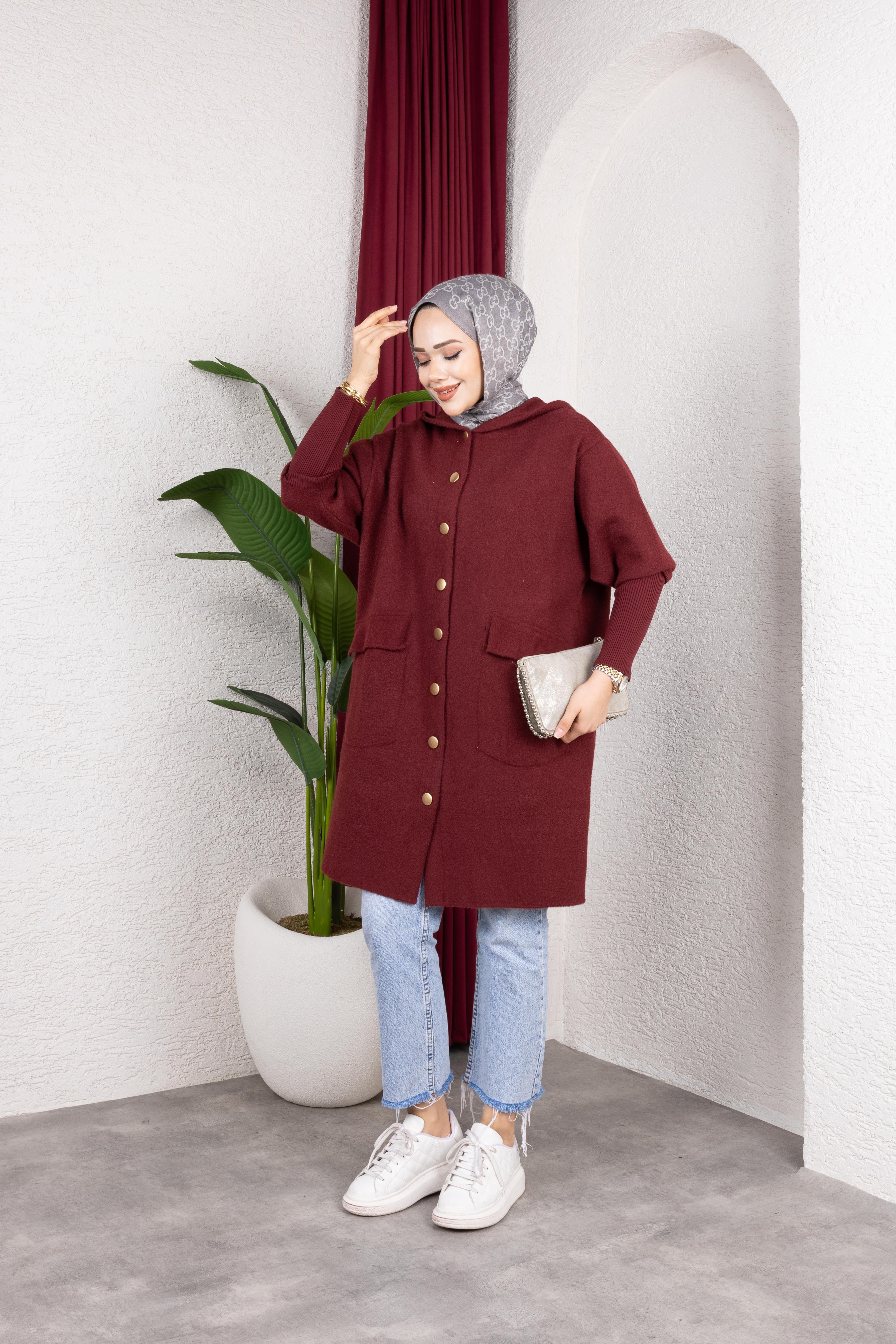 Yumoş Hırka | Bordo