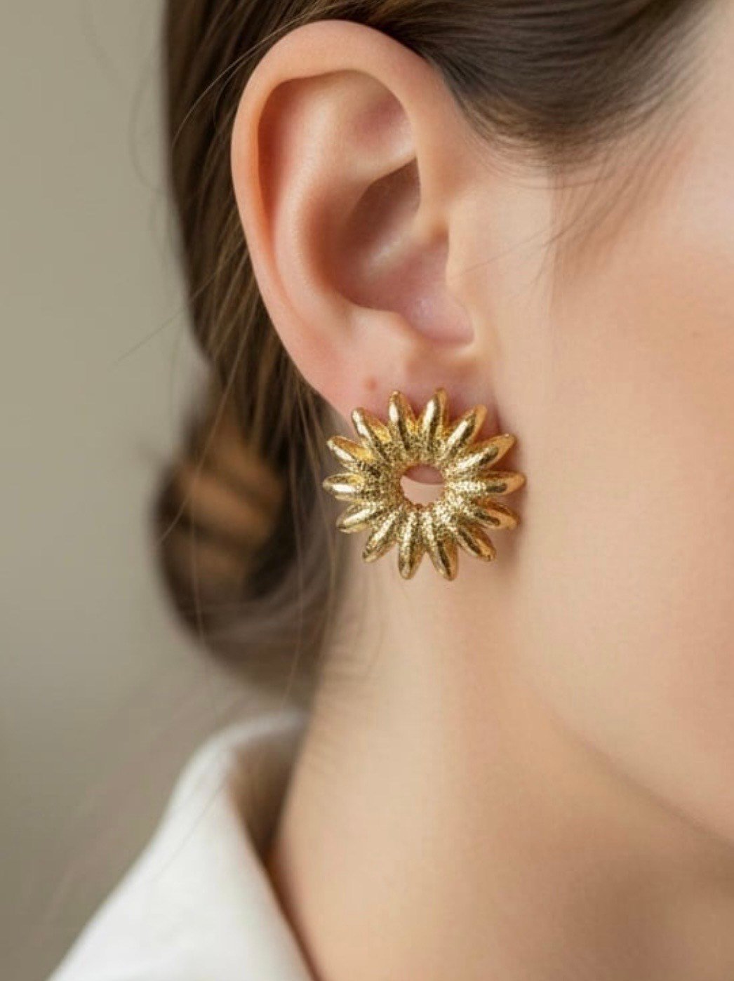 Gold Güneş Küpe
