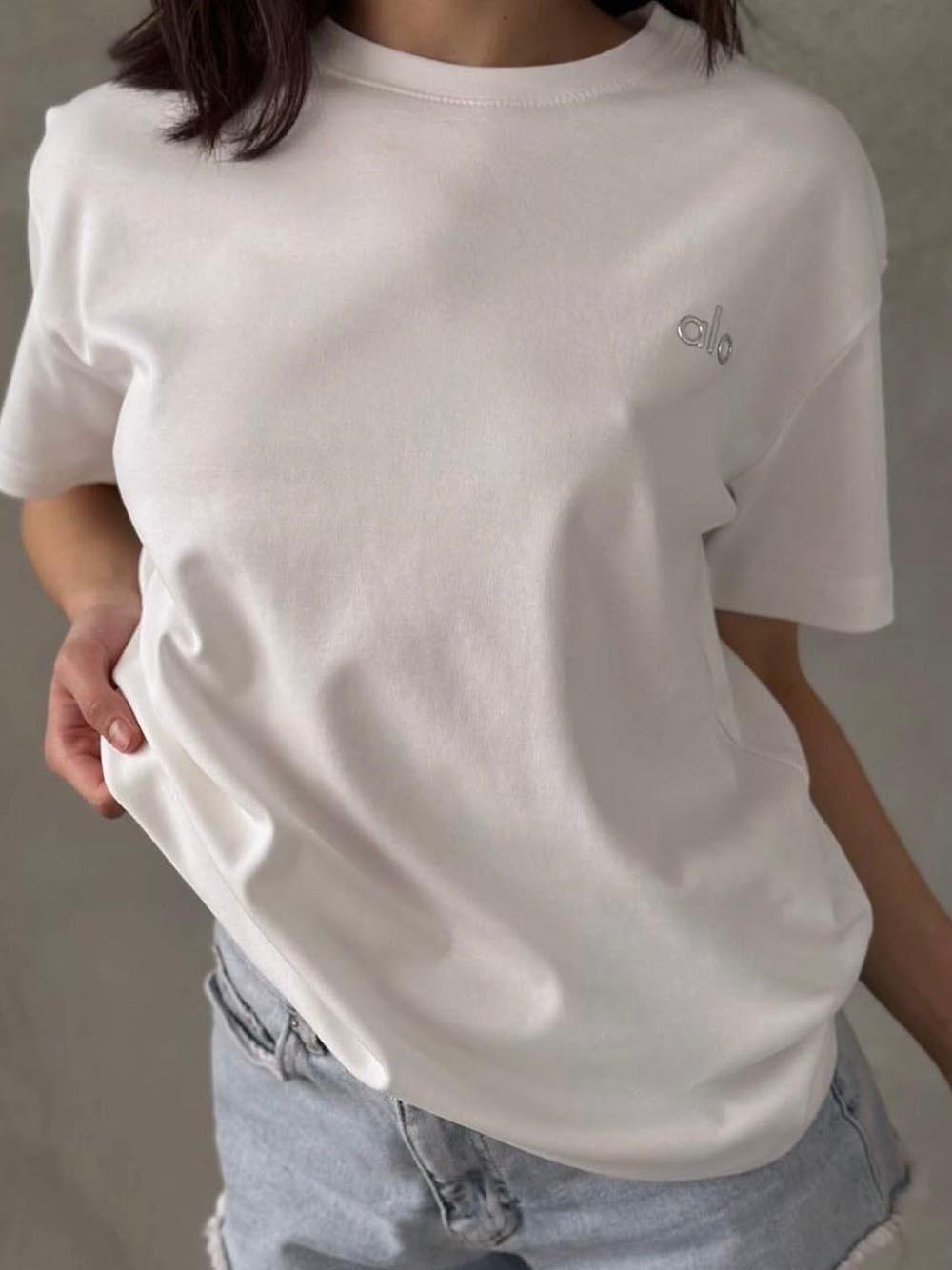 Marka Muadili Logolu Basic Siyah T-Shirt