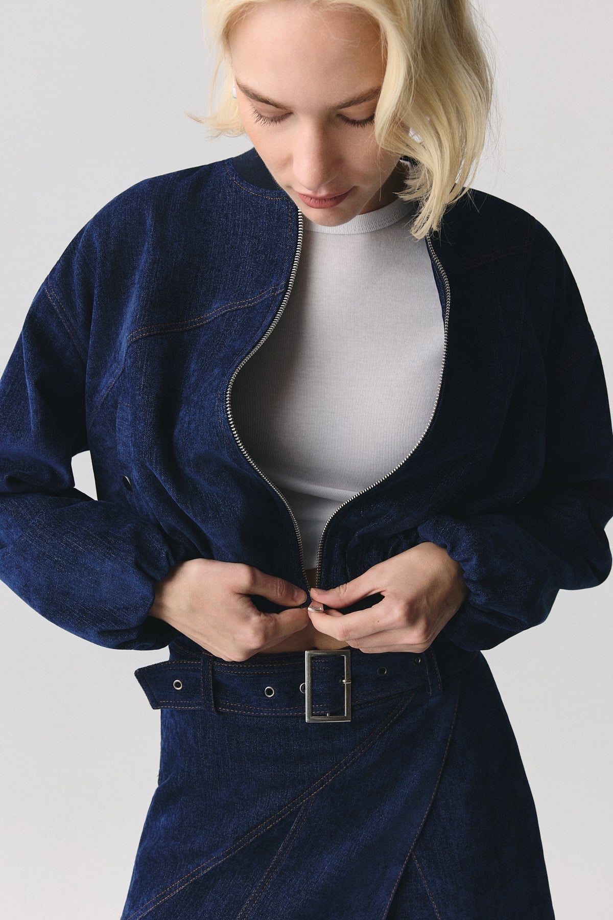 Denim Görünümlü Ceket
