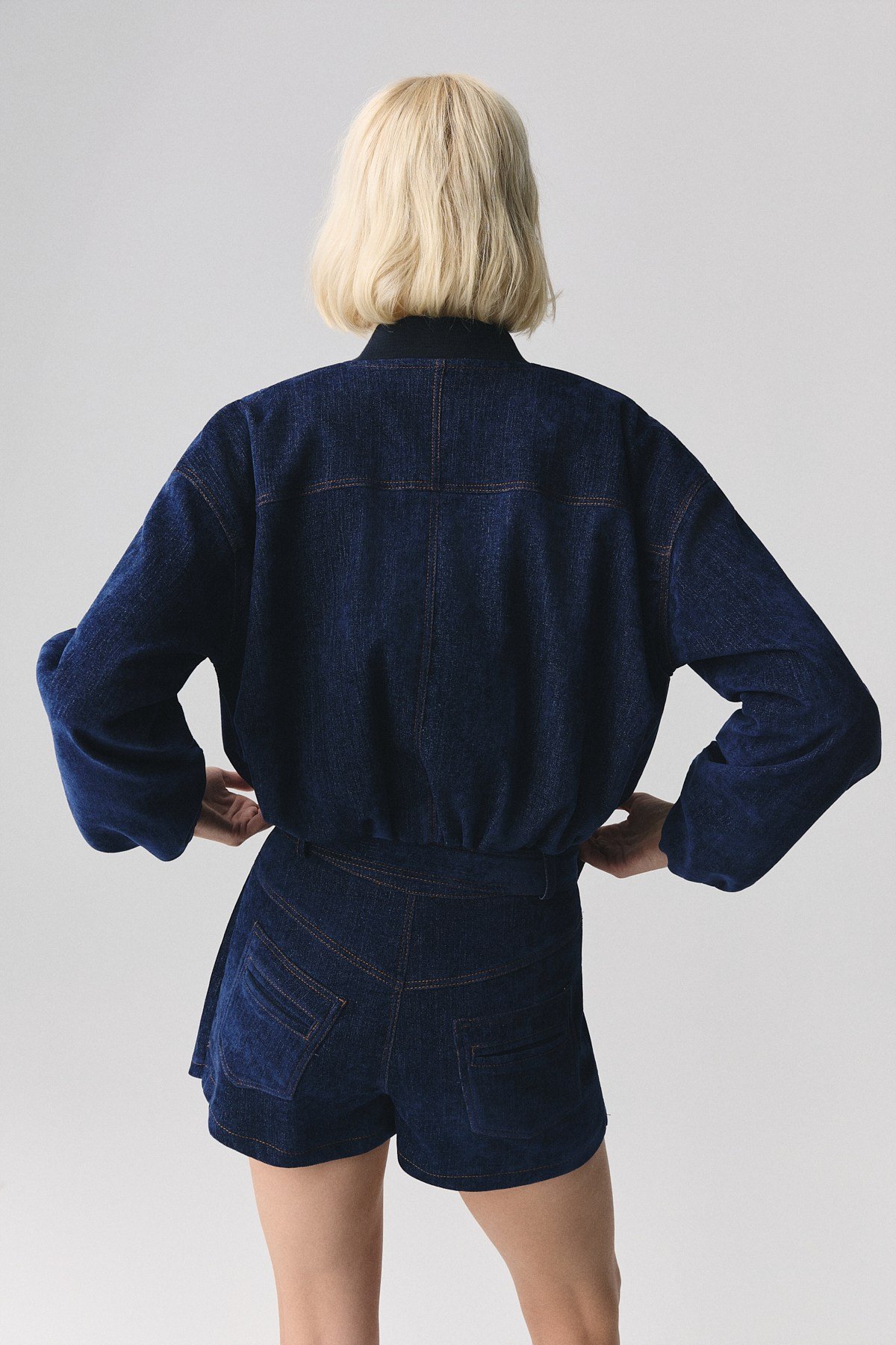 Denim Görünümlü Etek