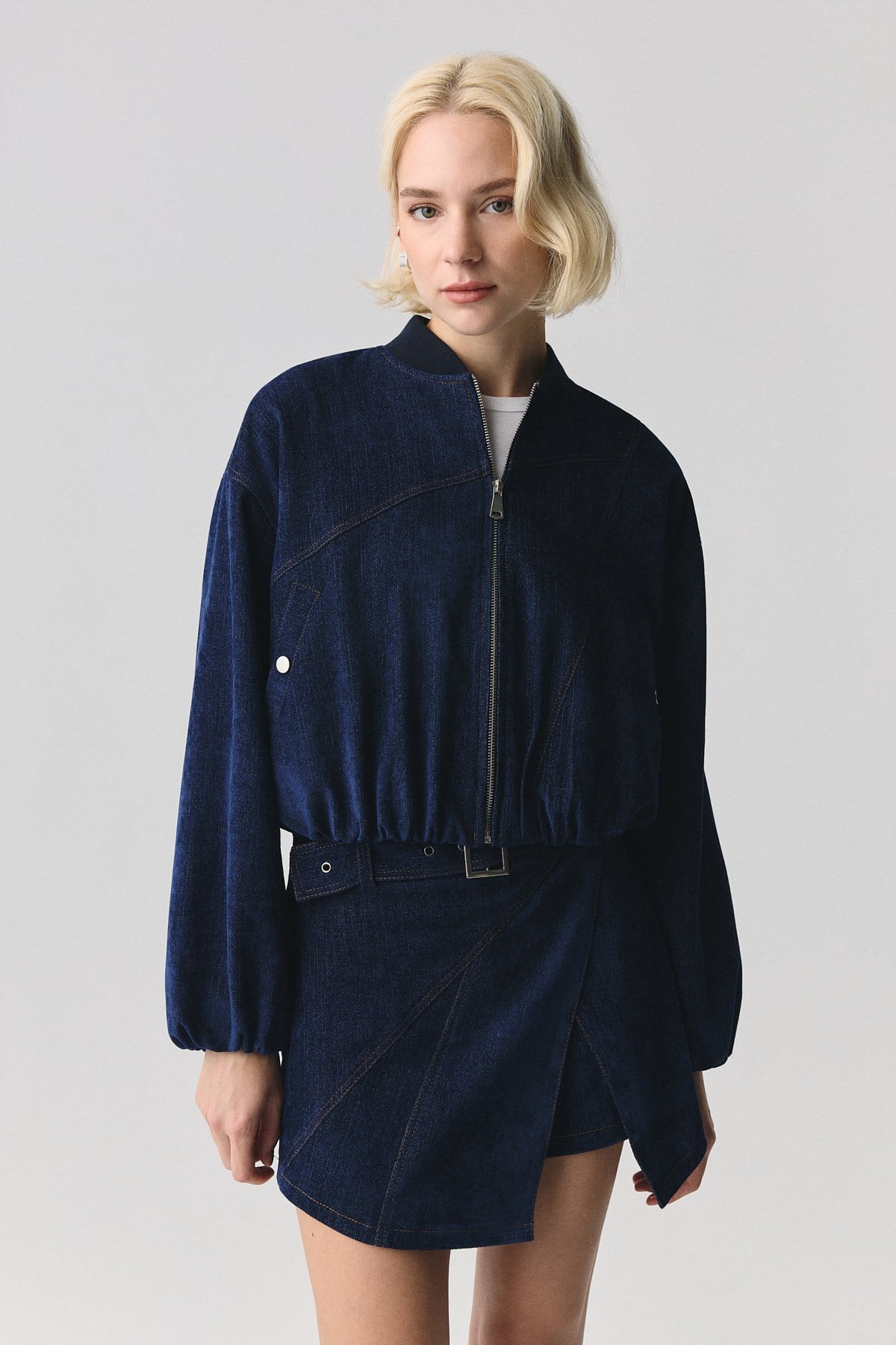 Denim Görünümlü Takım