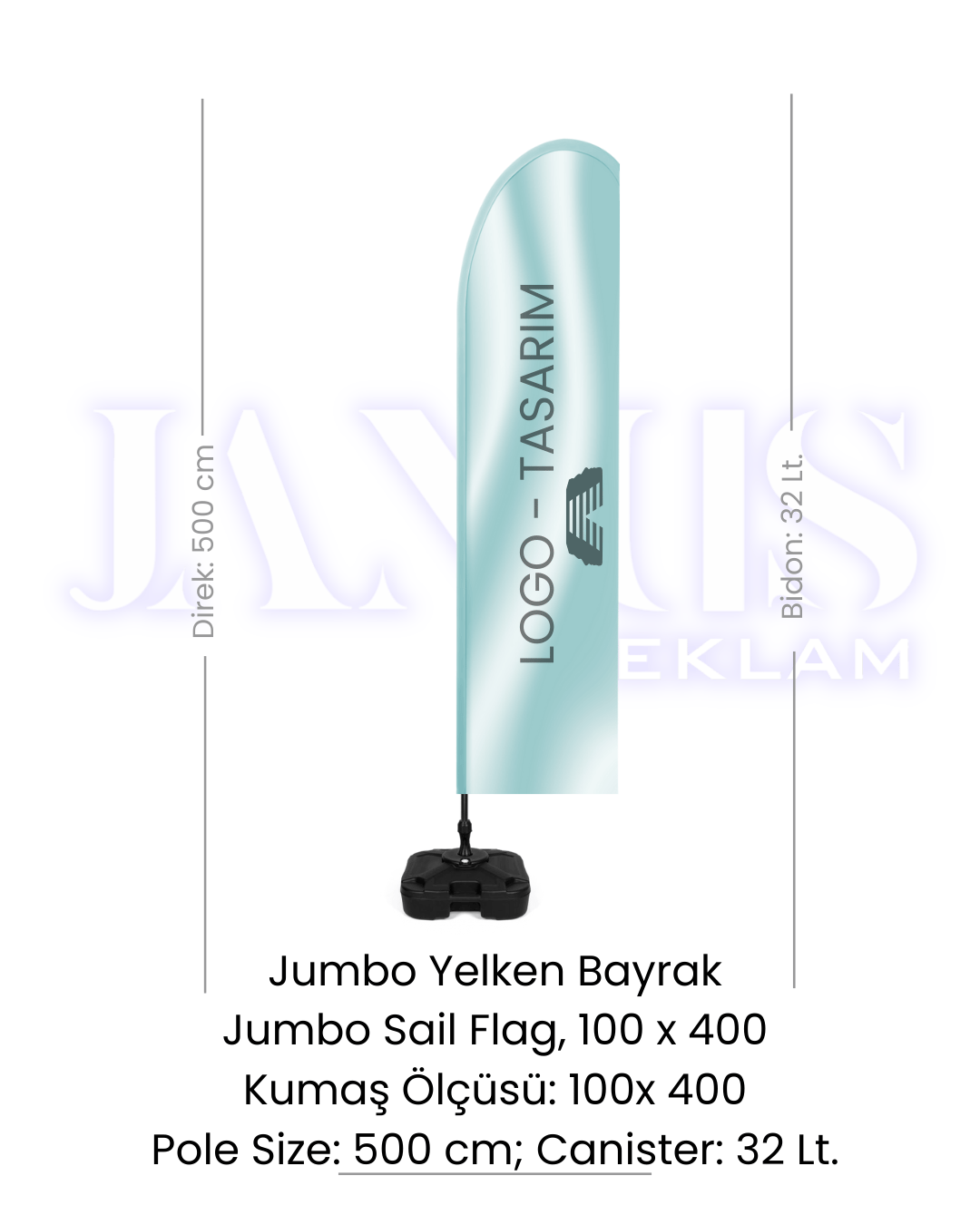Jumbo Yelken Bayrak Set - 32 Lt