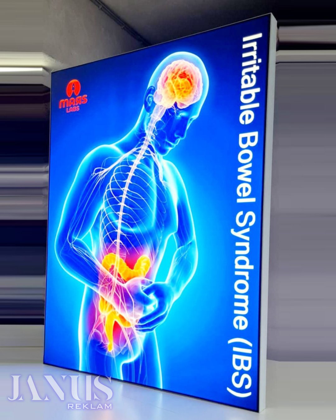 Lightbox - Çift Taraflı 10cm Profil Çift İç Mekan - Uzun kenar ölçüsü 100 cm'e kadar