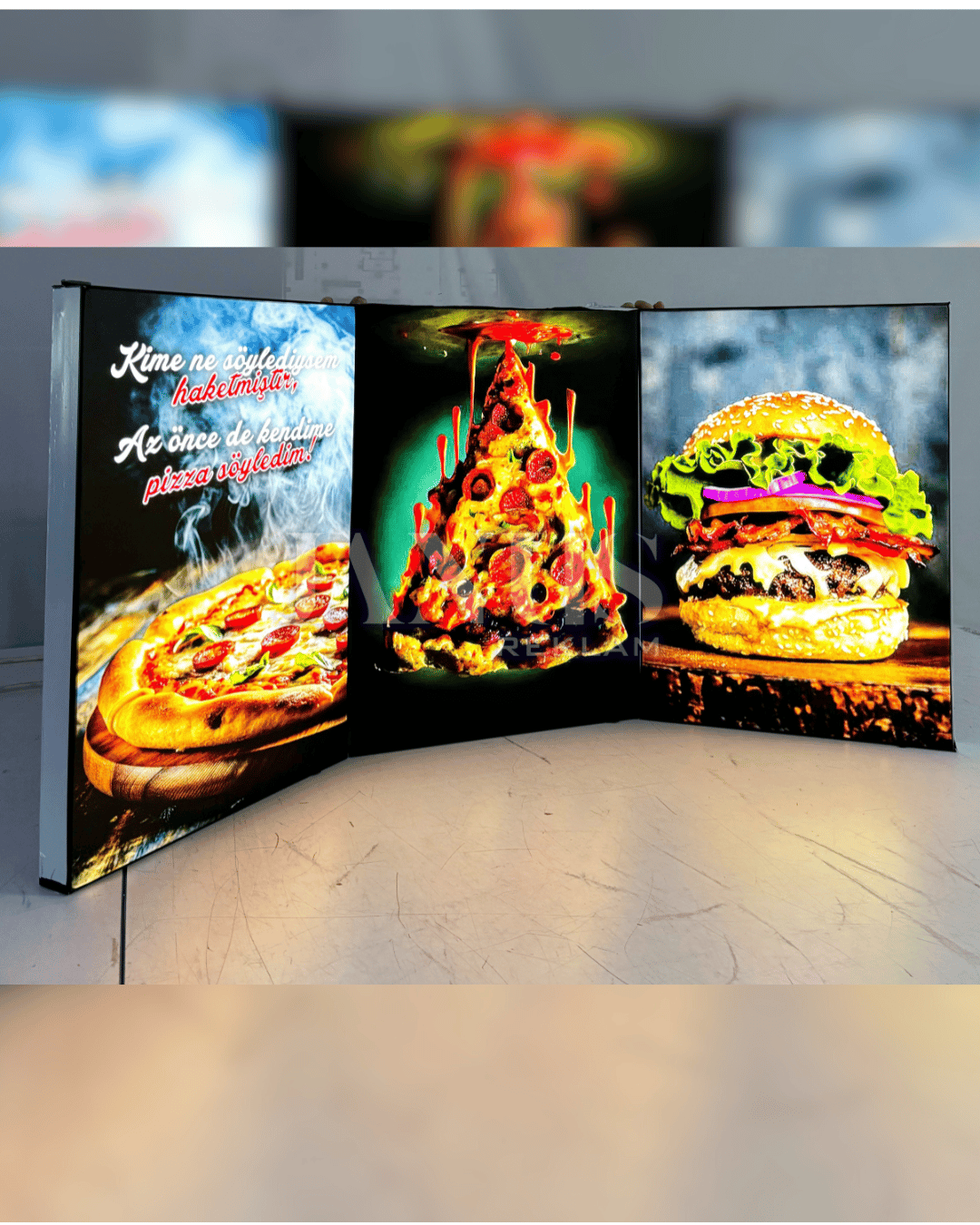 Lightbox - Çift Taraflı 10cm Profil Çift Dış Mekan - Uzun kenar ölçüsü 100 cm'e kadar