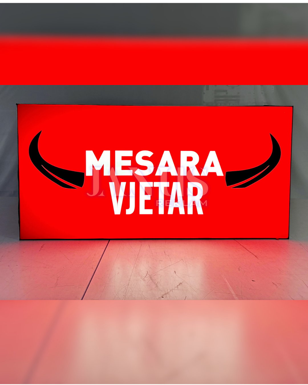 Lightbox - Çift Taraflı 10cm Profil Çift Dış Mekan - Uzun kenar ölçüsü 100 cm'e kadar
