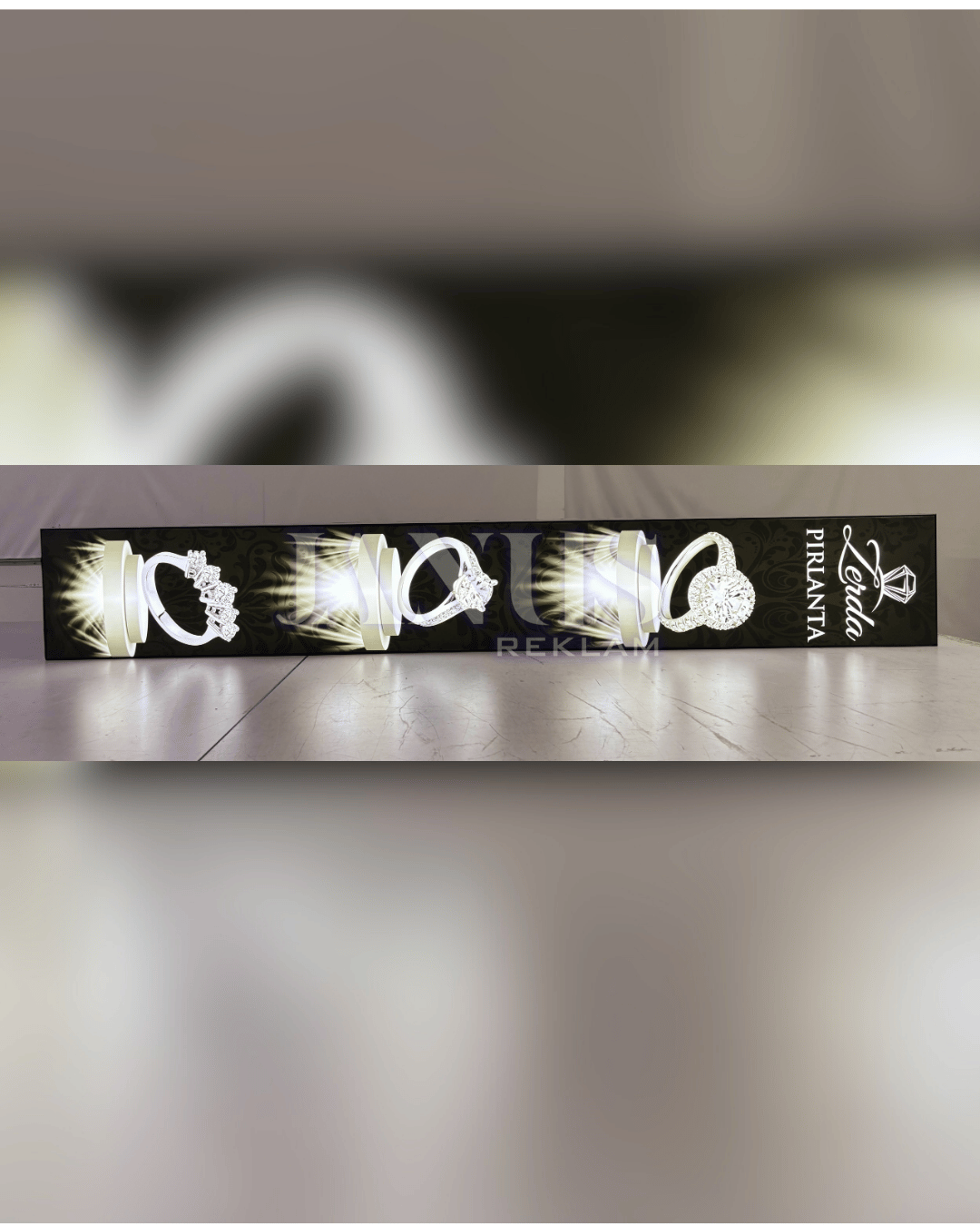 Lightbox - Çift Taraflı 10cm Profil Dış Mekan - Uzun kenar ölçüsü 100 - 200 cm arası