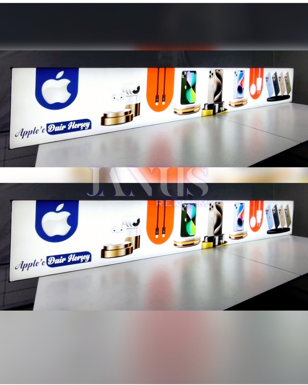 Lightbox - Çift Taraflı 10cm Profil İç Mekan - Uzun kenar ölçüsü 100 - 200 cm arası