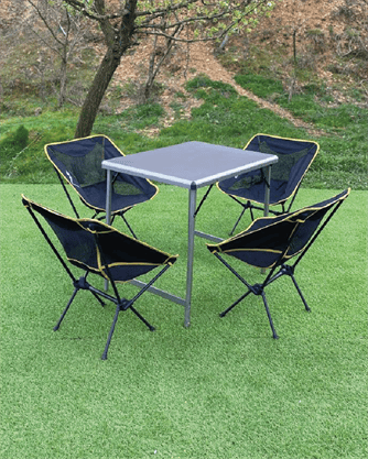 BÜYÜK MDF +4 PRATİK SANDALYE SET
