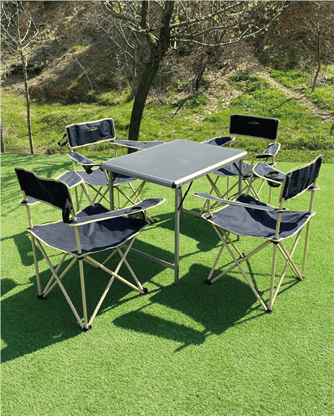 CAMPOUT BÜYÜK MDF +4 SANDALYE SET