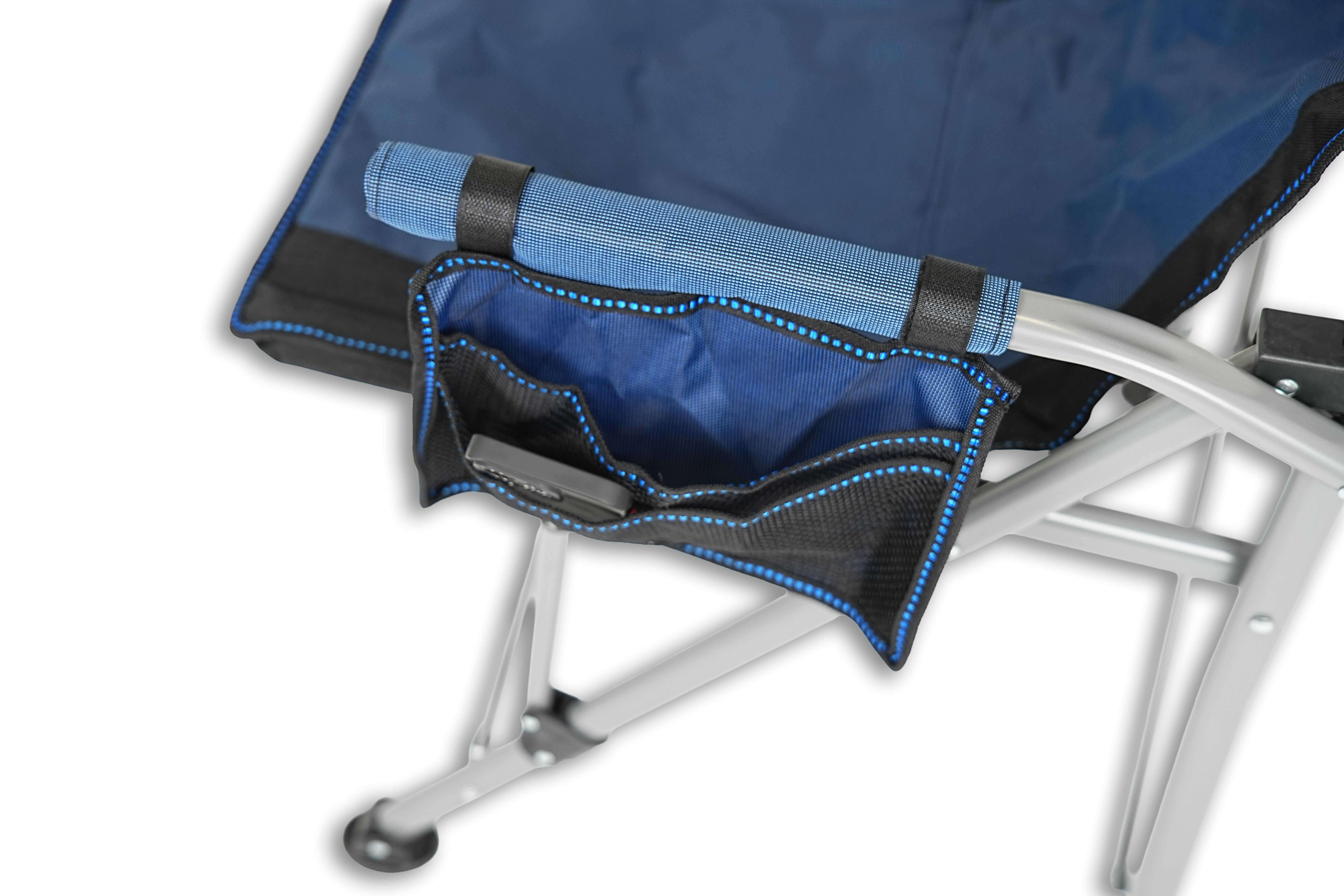 Mycamp Premium Comfort Katlanır Doğa ve Kamp Sandalyesi Mavi Taşıma Çantalı