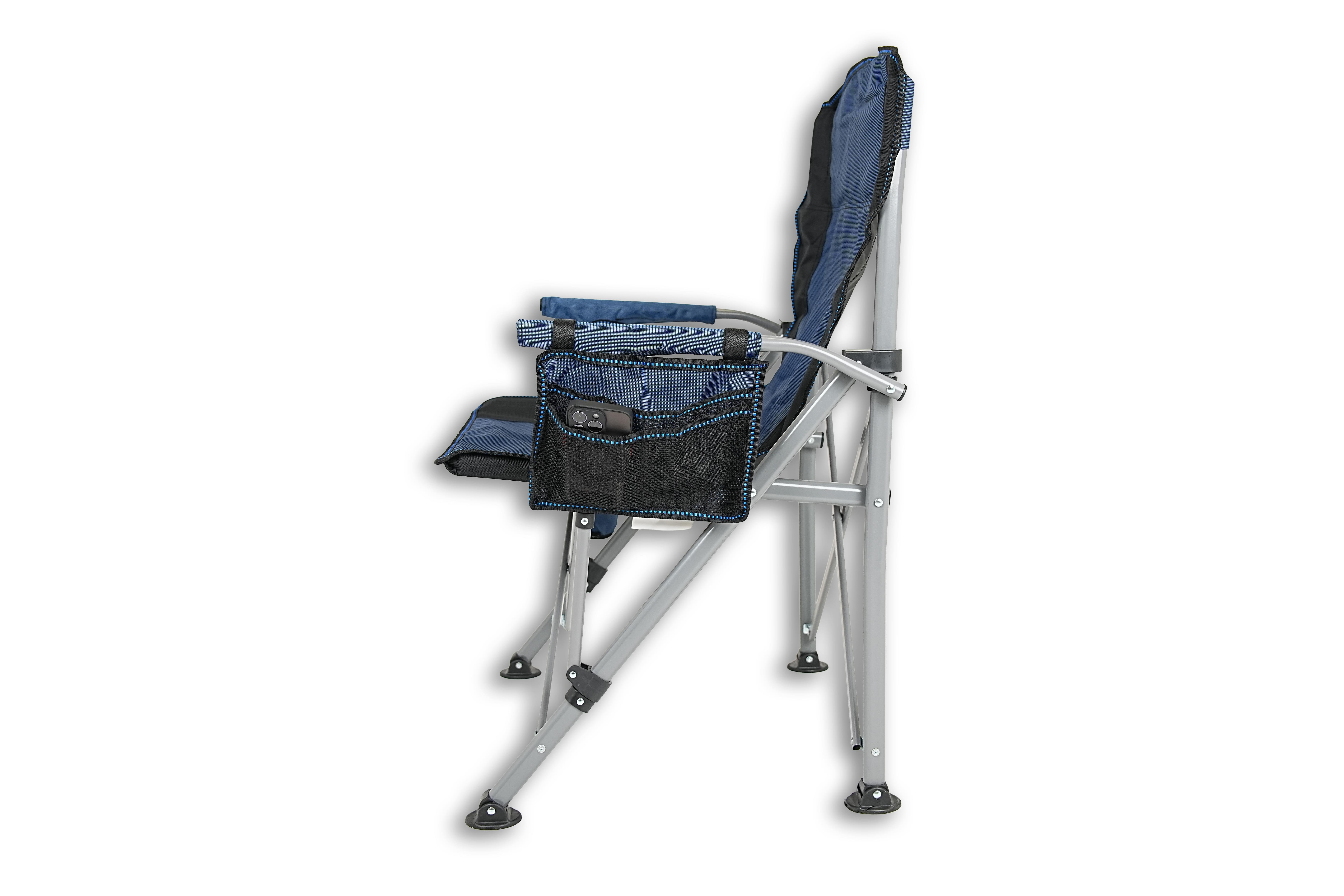 Mycamp Premium Comfort Katlanır Doğa ve Kamp Sandalyesi Mavi Taşıma Çantalı