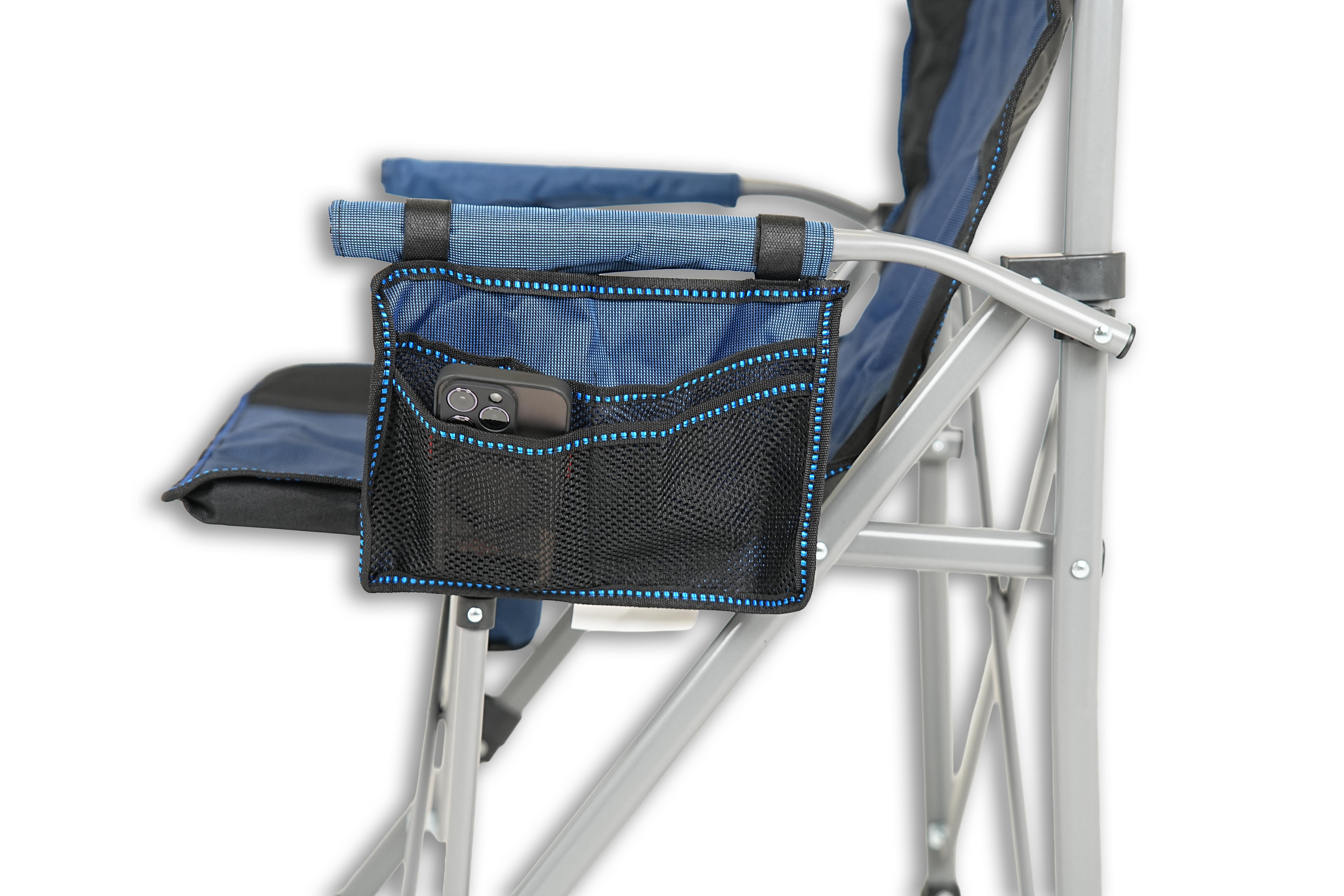 Mycamp Premium Comfort Katlanır Doğa ve Kamp Sandalyesi Mavi Taşıma Çantalı