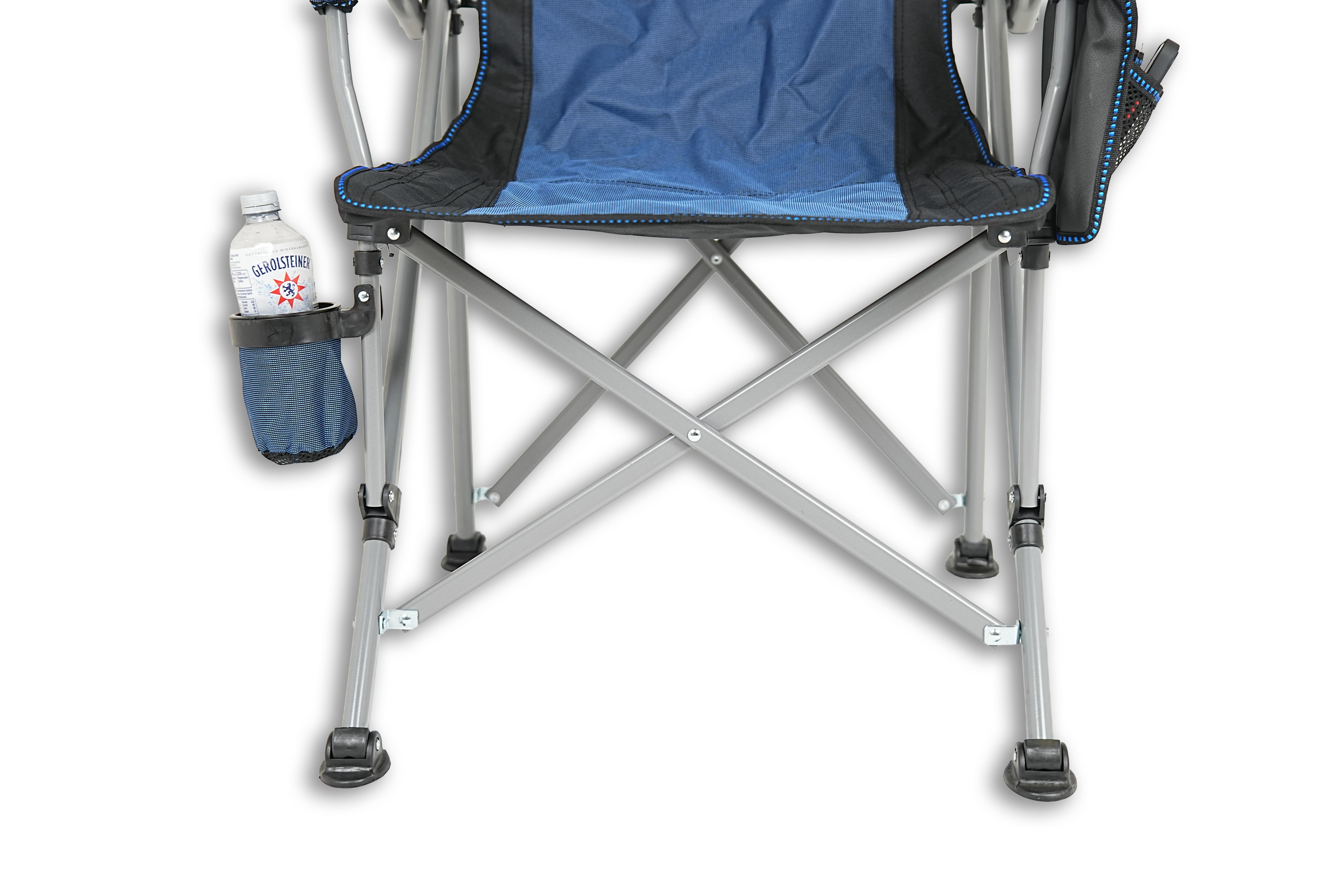 Mycamp Premium Comfort Katlanır Doğa ve Kamp Sandalyesi Mavi Taşıma Çantalı