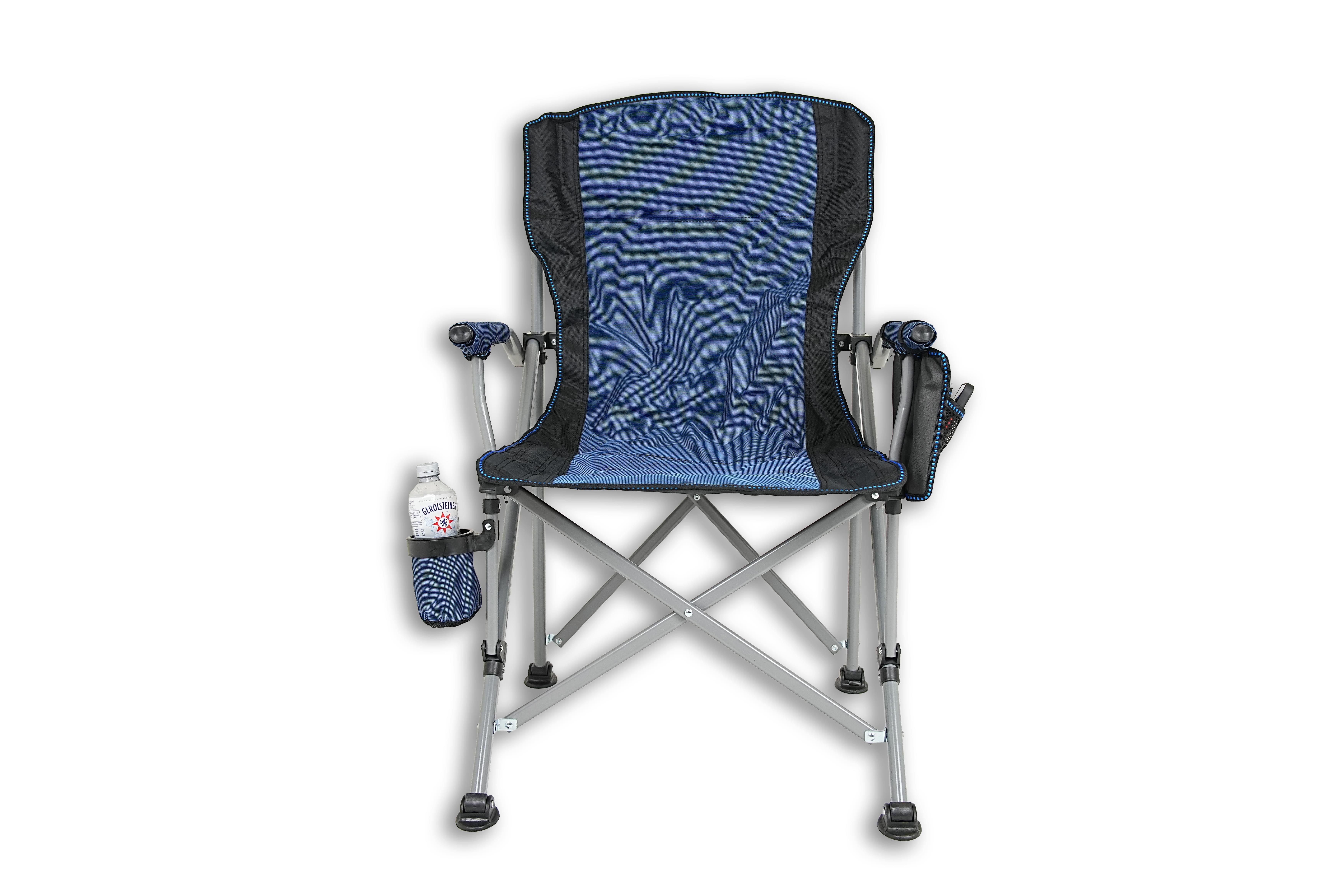 Mycamp Premium Comfort Katlanır Doğa ve Kamp Sandalyesi Mavi Taşıma Çantalı