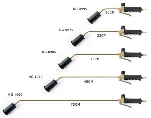 PROPAN TAV VE KAYNAK TAKIMI  57 MM METAL BAŞLIKLI TETİKLİ 75 CM BOYUN
