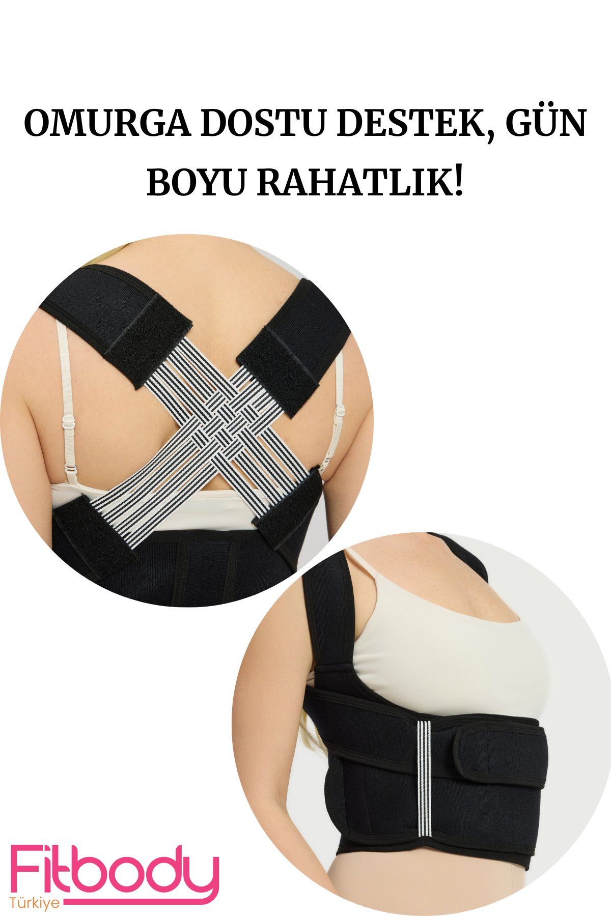 Ayarlanabilir Dik Duruş Korsesi,Bel Omuz Sırt Düzleştirici 4 Kolonlu Korse