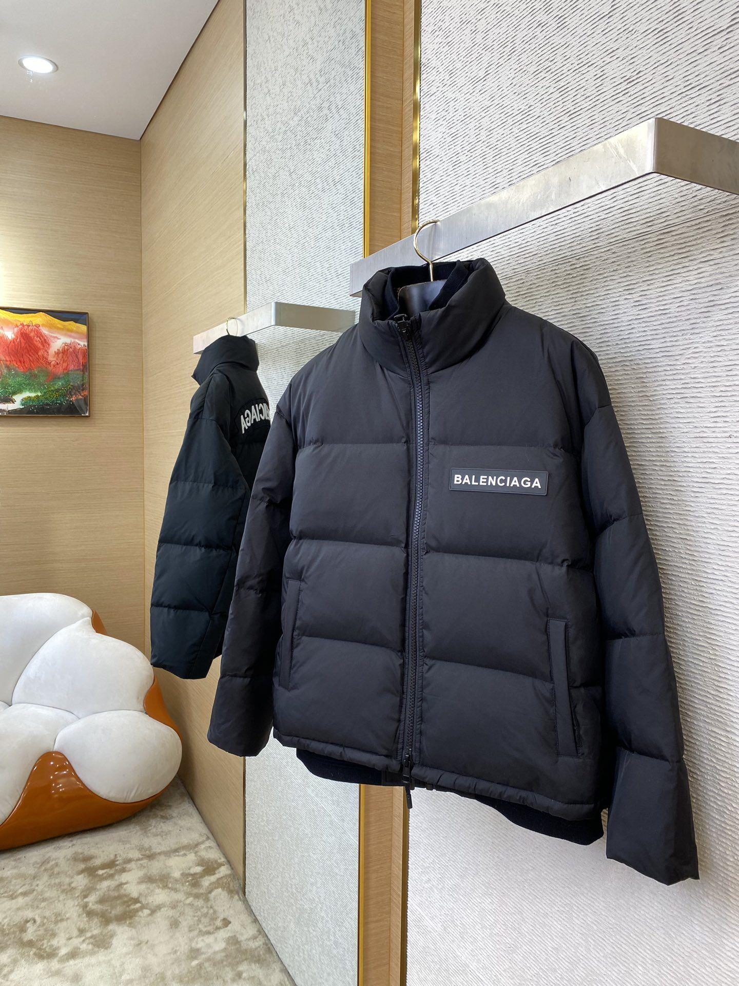 Balenciaga Reflective Down Jacket – 3M Embroidered Coat Balenciaga