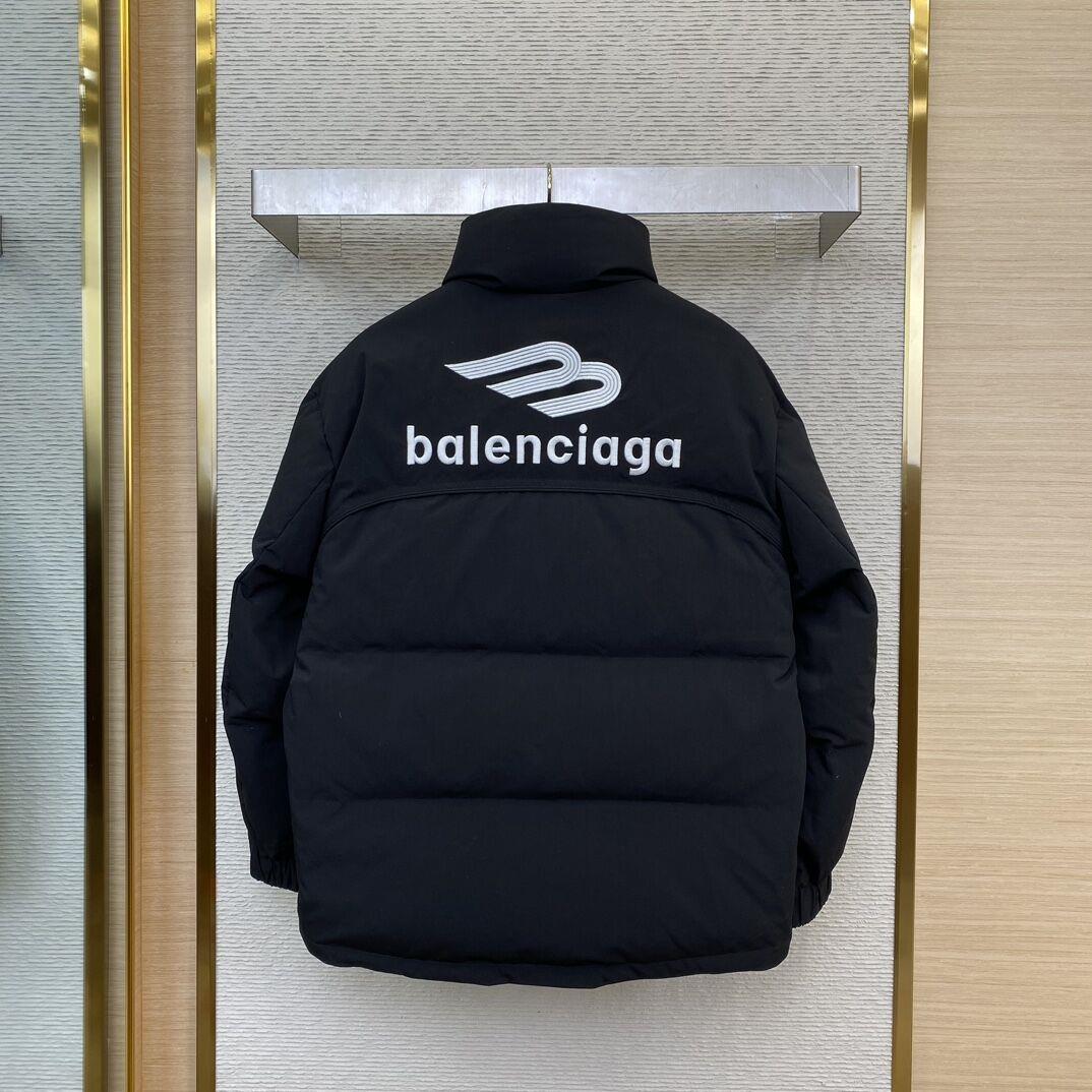Balenciaga Reflective Down Jacket – 3M Embroidered Coat Balenciaga