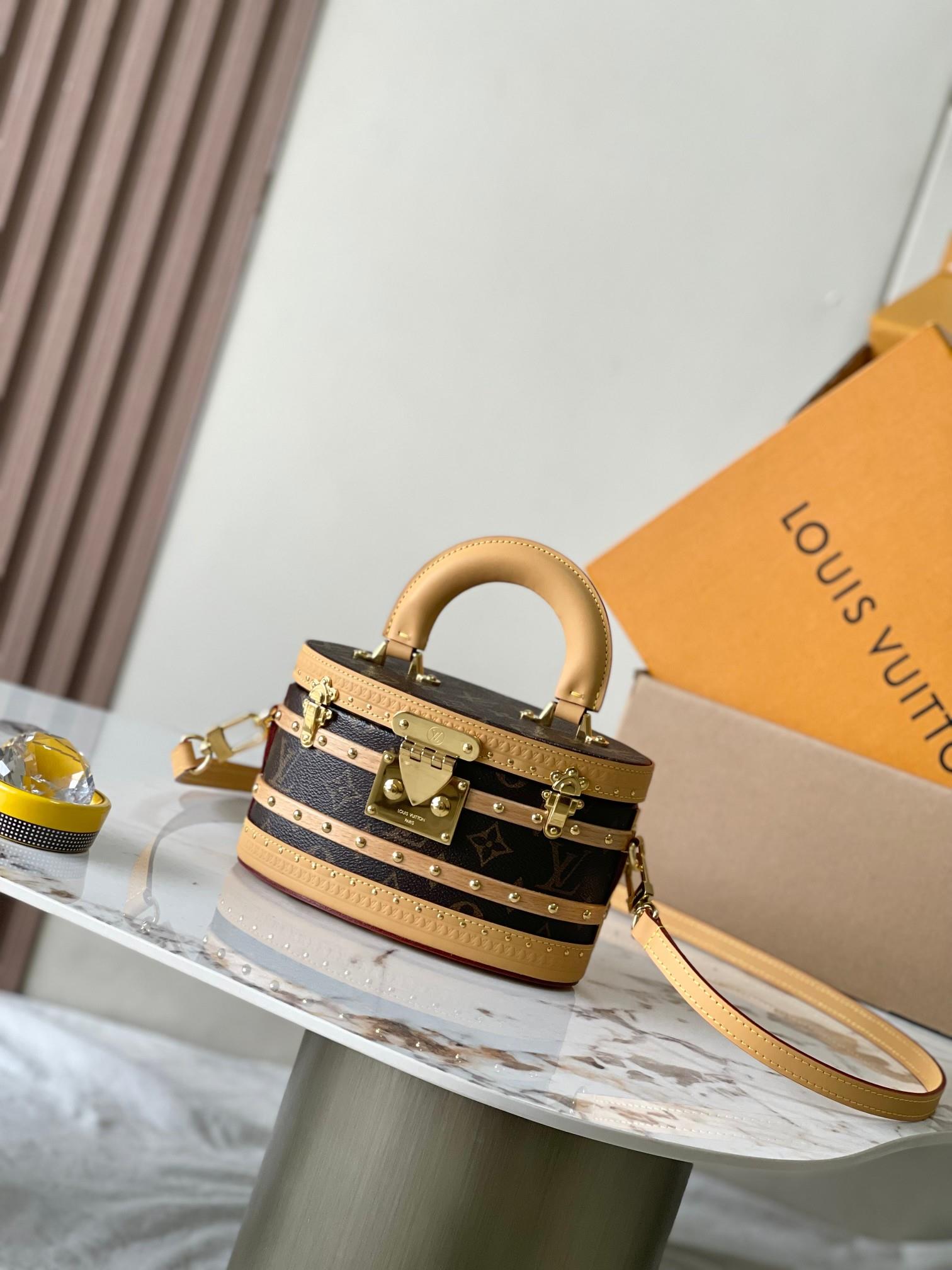 Louis Vuitton Ellis Trunk Handbag – Vintage Monogram Louis Vuitton