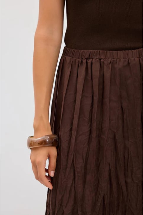 KB KIRIŞIK UZUN SÜET ETEK