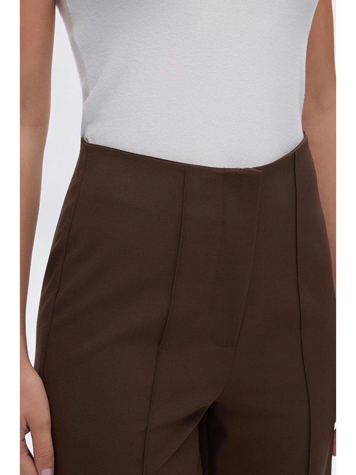 KB YĞKSEK BEL FİT KESİM KREP PANTALON