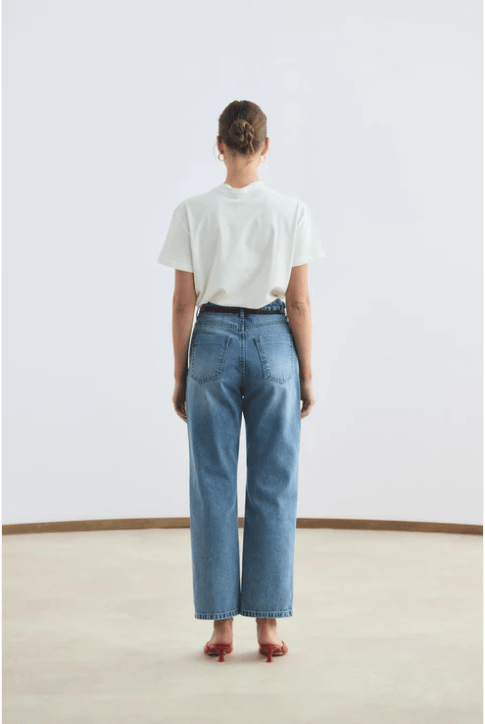 KB YÜKSEK BEL DÜZ PAÇA JEAN