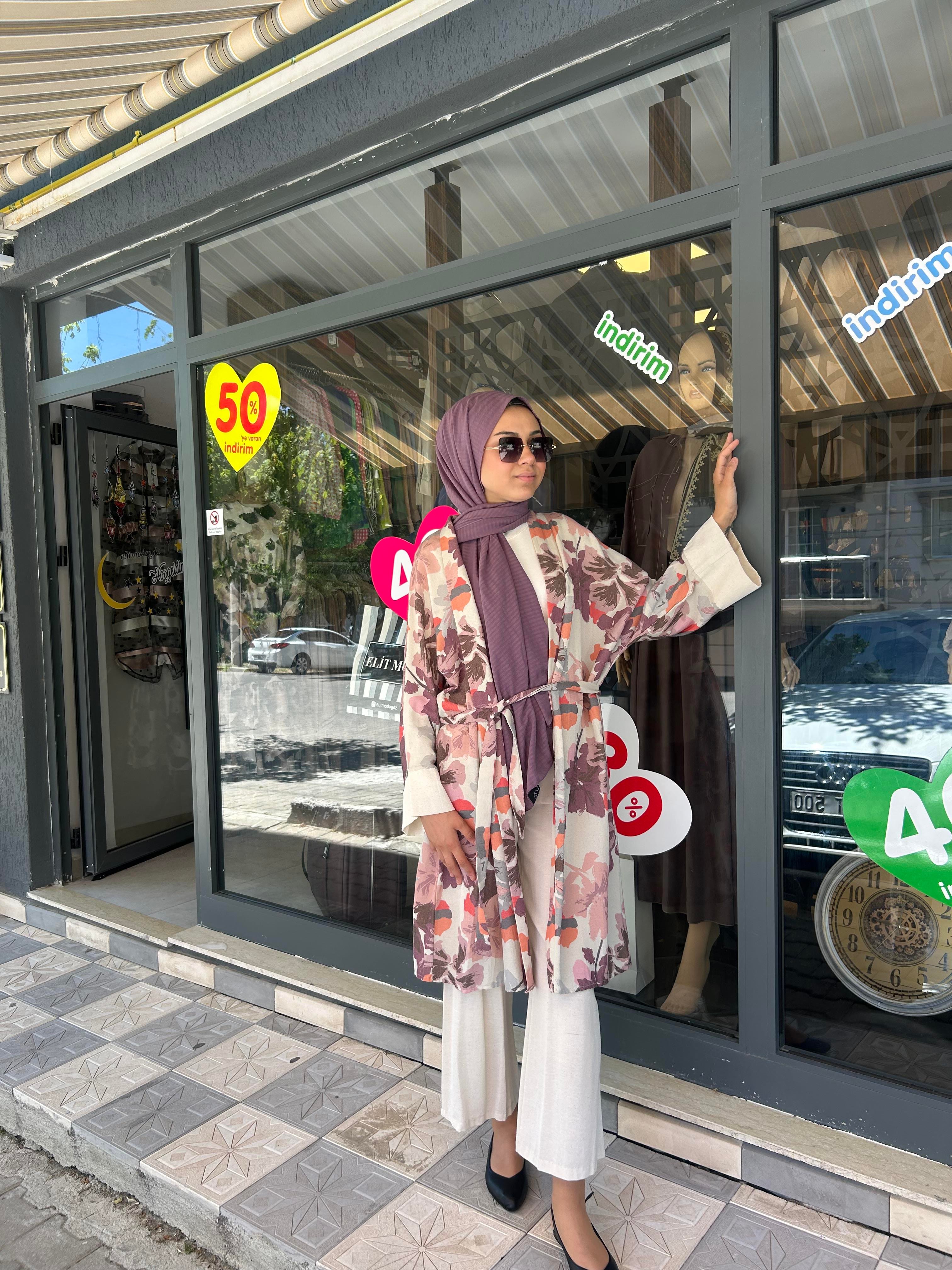 LİNE KİMONO TAKIM-2434