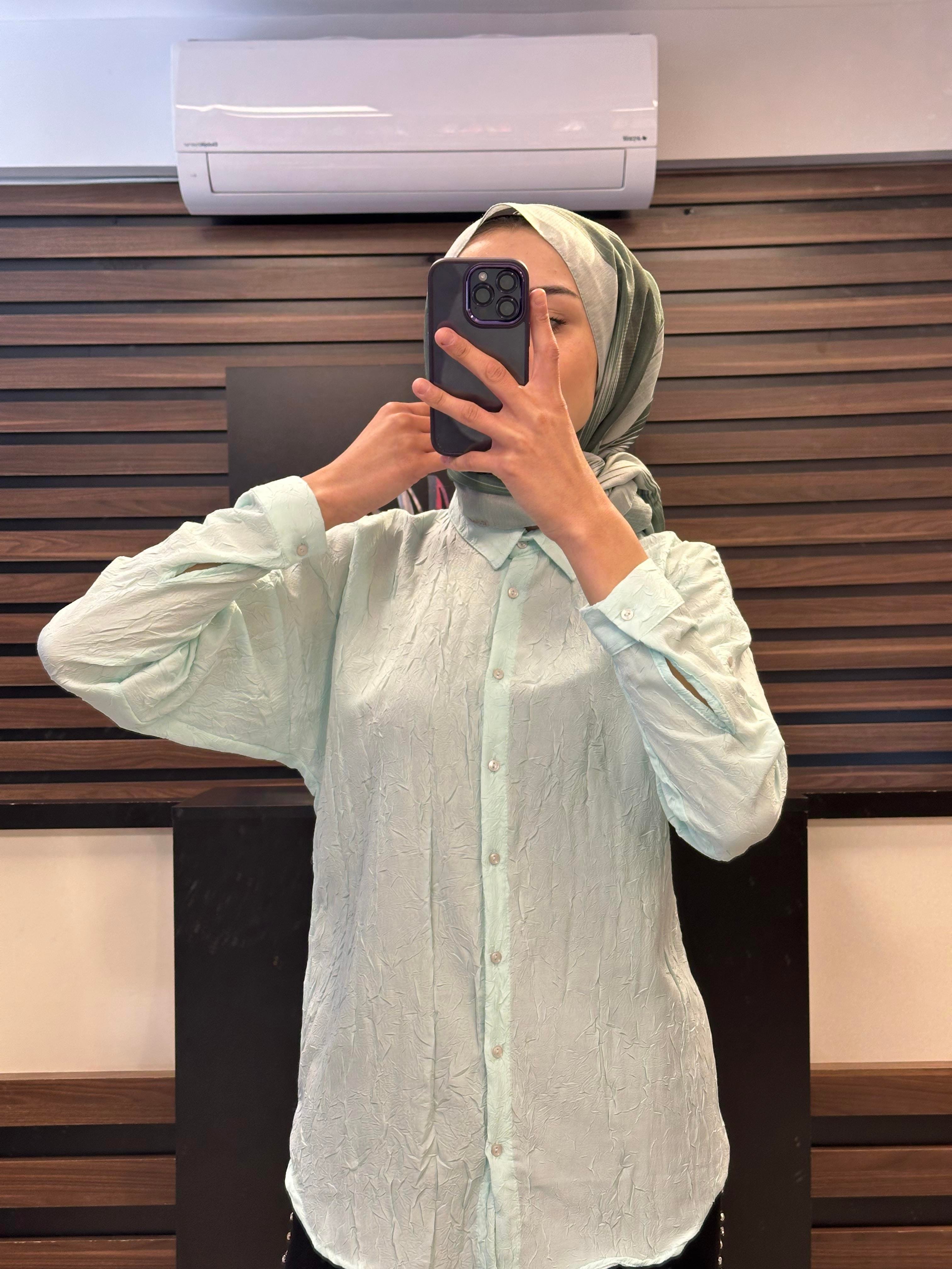 SALOON PLİSELİ GÖMLEK