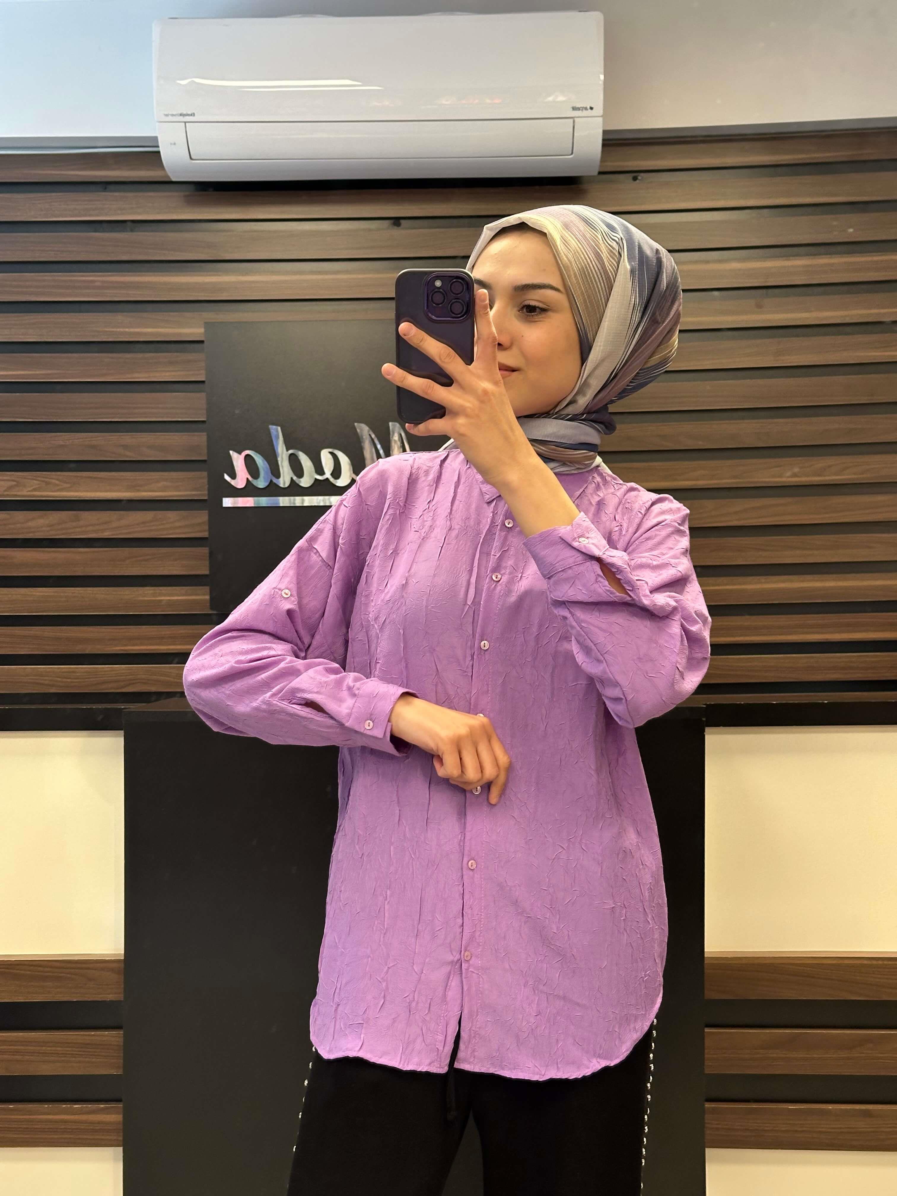 SALOON PLİSELİ GÖMLEK