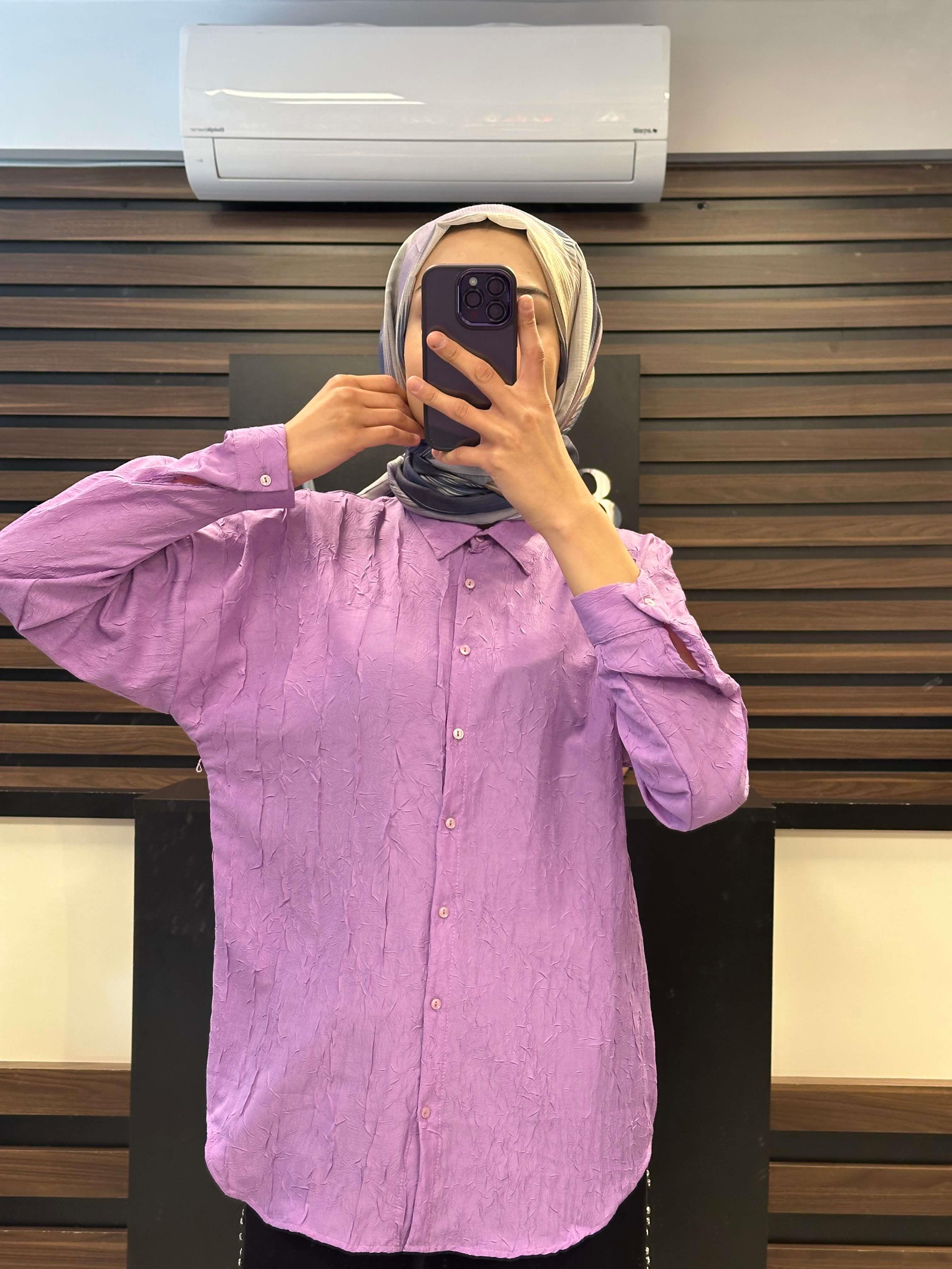 SALOON PLİSELİ GÖMLEK