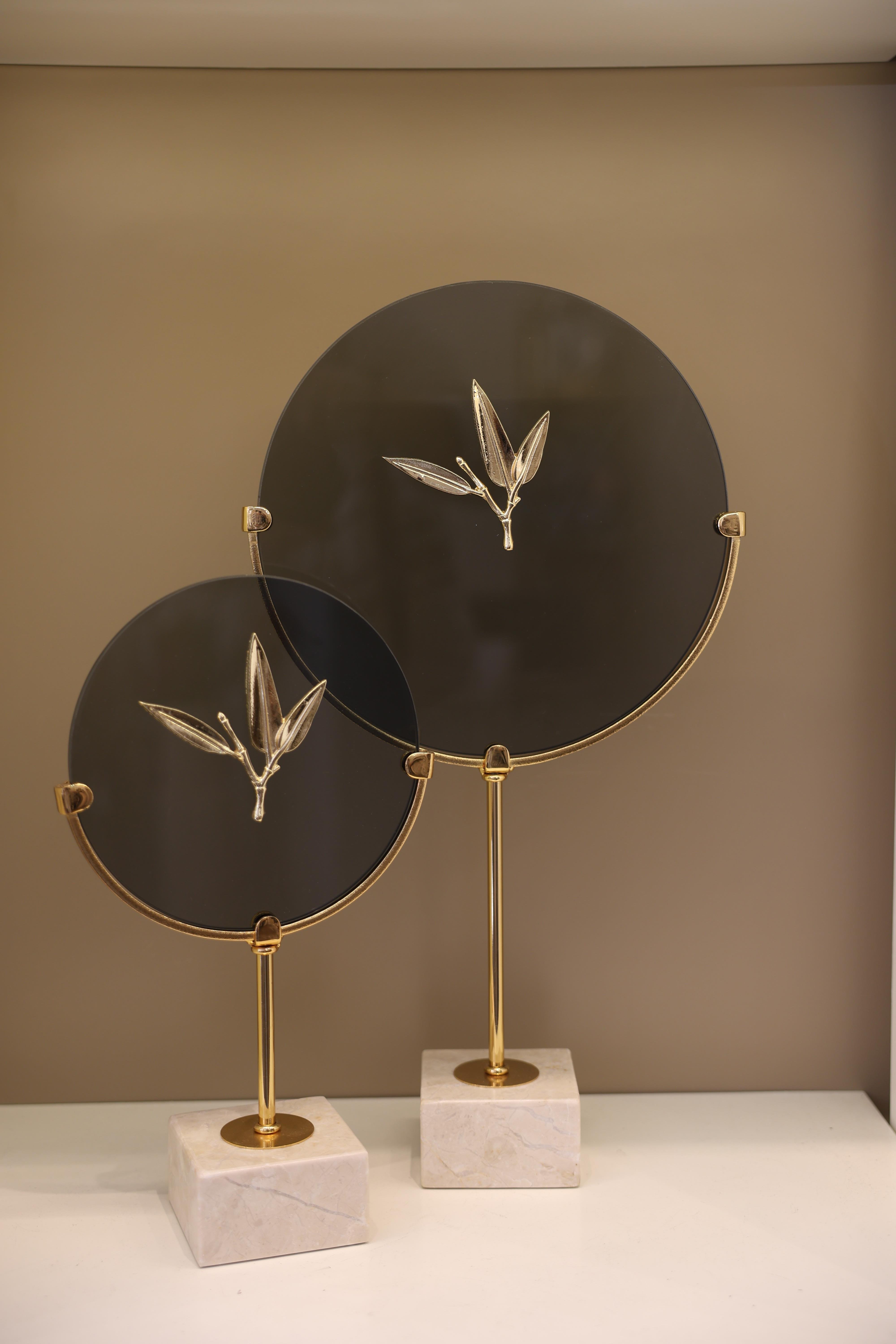 2'Li Dekoratif Mermer Disk